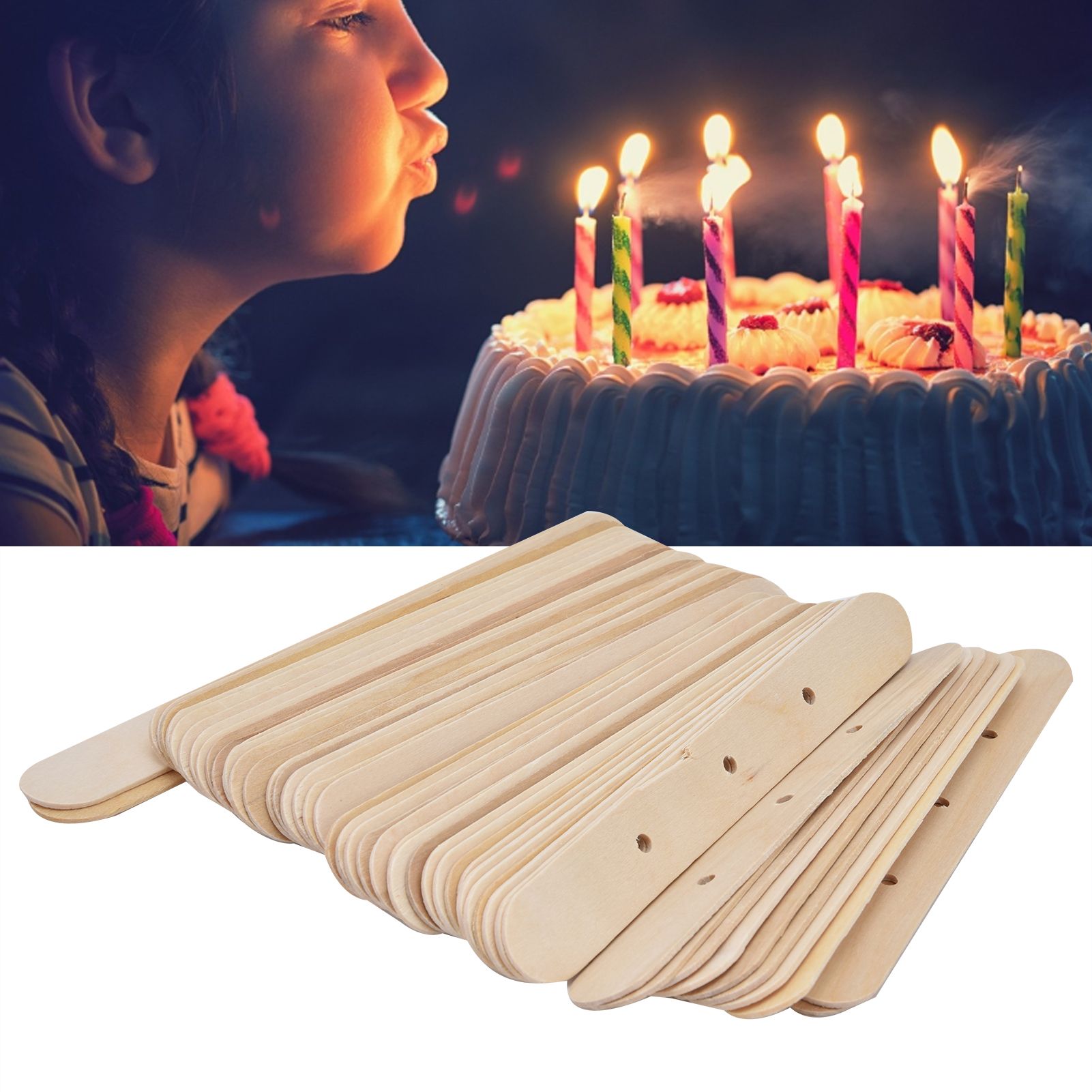 50Pcs Candle Wick Holder Birch Easy Use Reusable Wooden Wax Core Holder for view 11