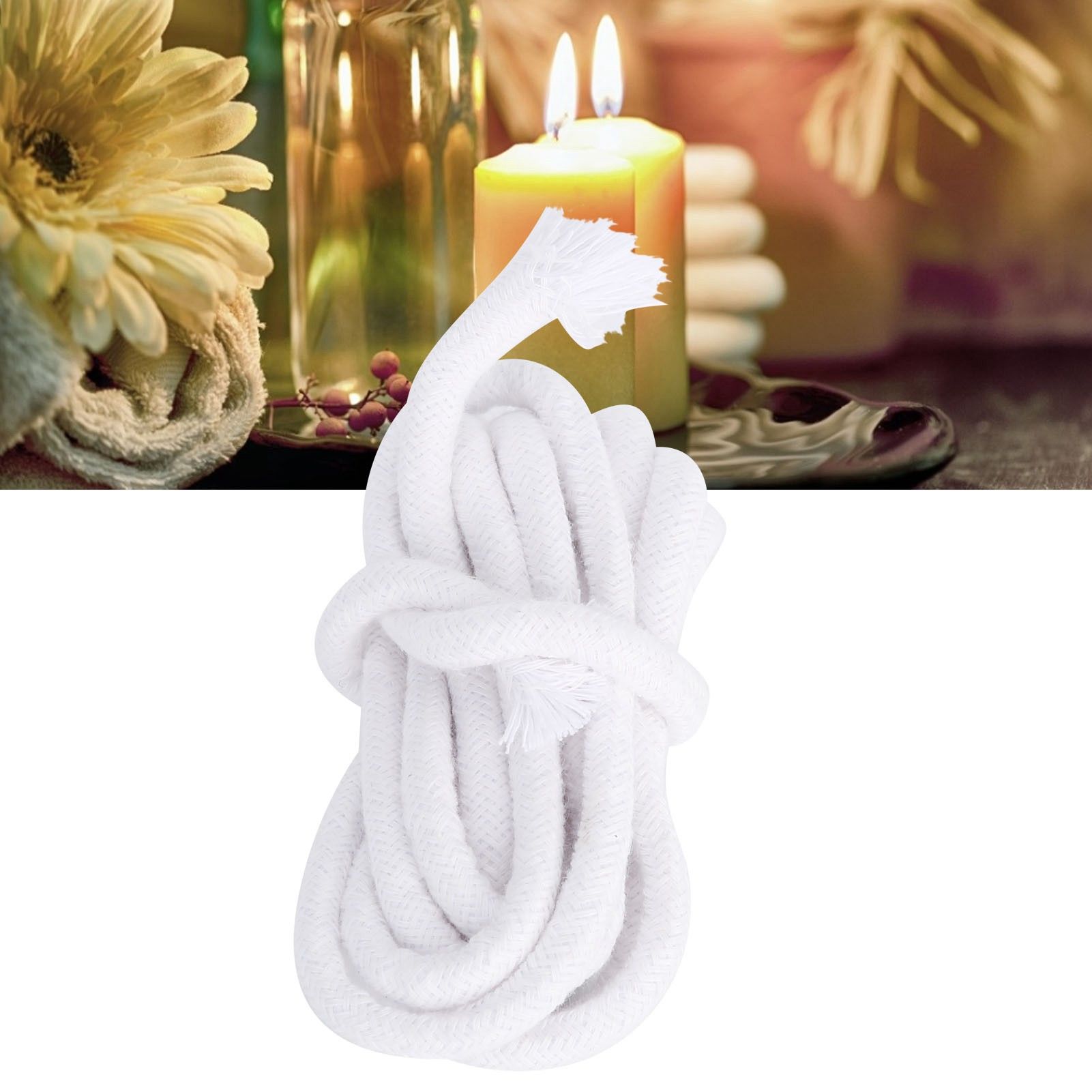 Candle Wick Functional Round Braid Natural Cotton Candle Wick for Making view 12