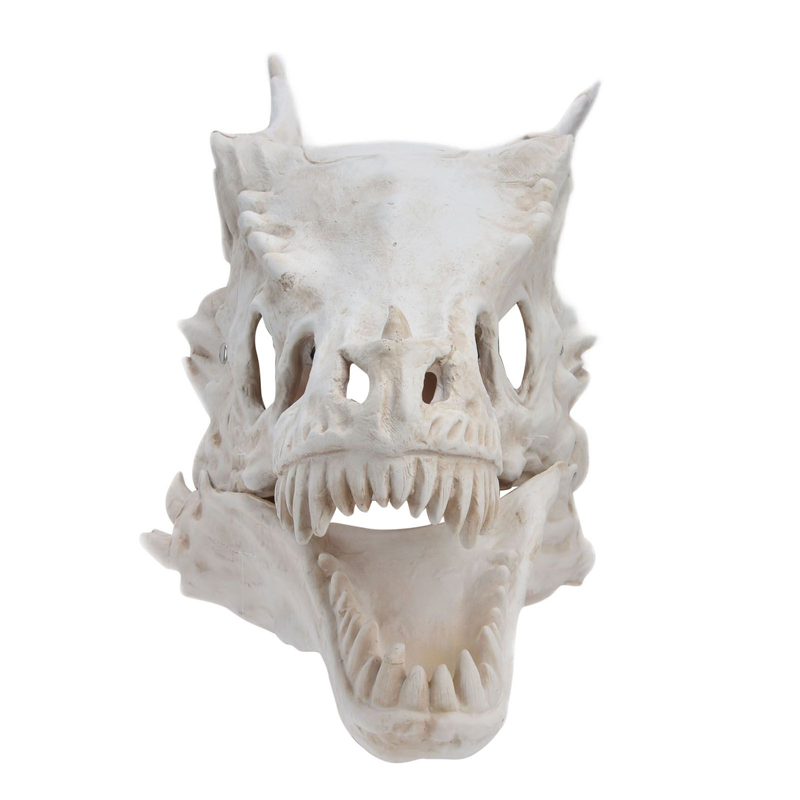 Latex Simulation Dinosaur Skull Mask Head Cover Halloween Costume Party