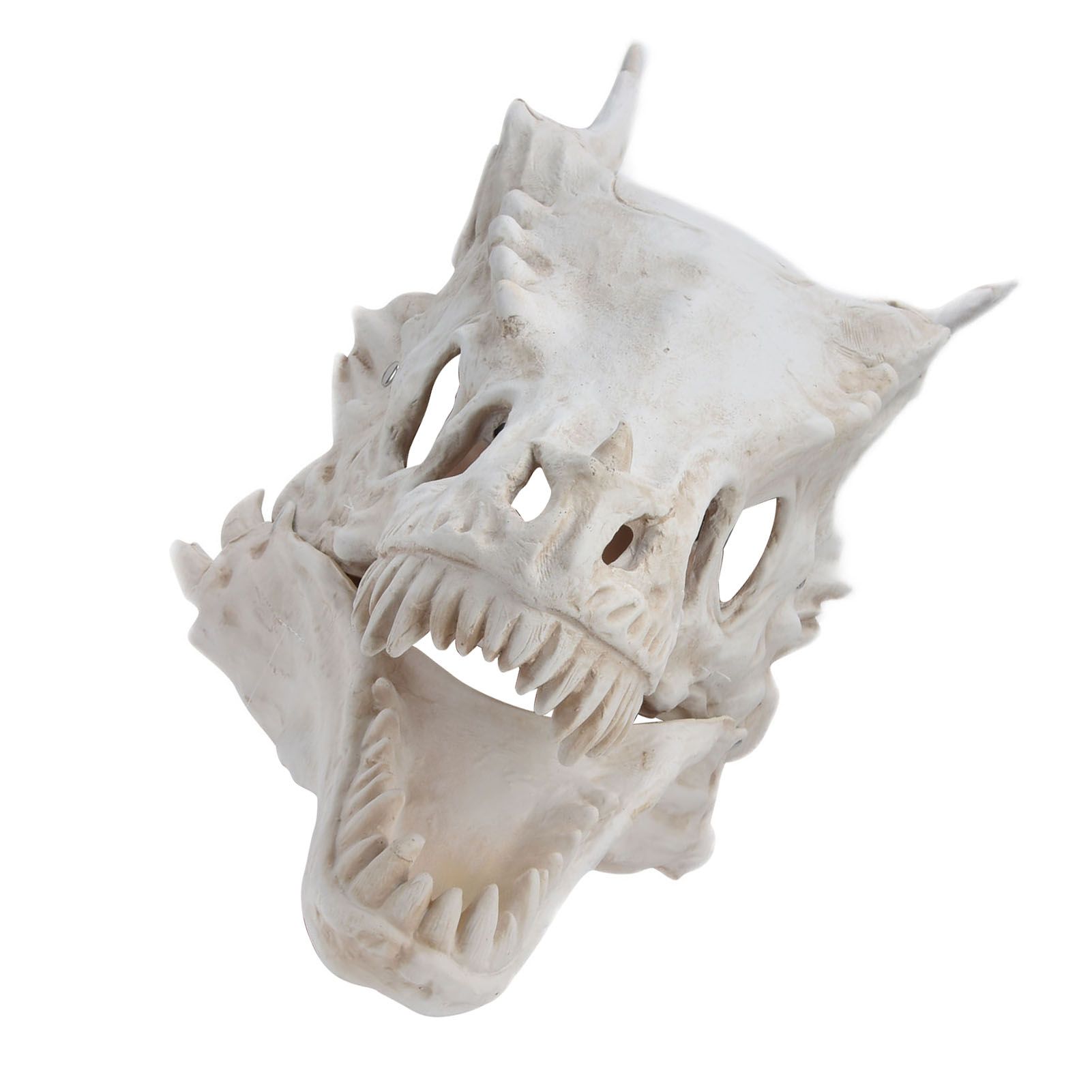 Latex Simulation Dinosaur Skull Mask Head Cover Halloween Costume Party view 4