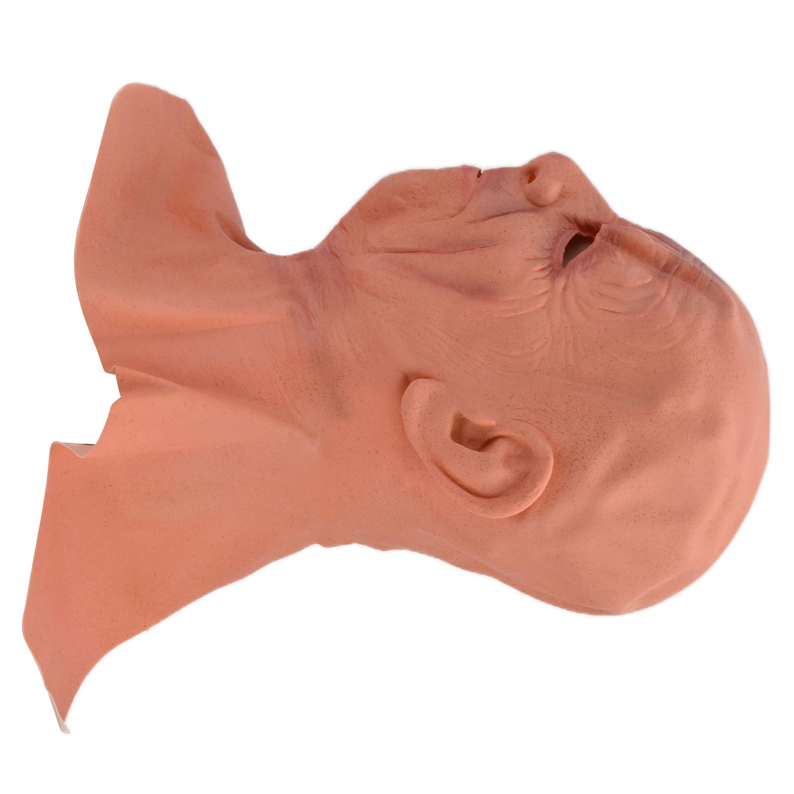 Old Man Mask Scary Halloween Latex Bald Human Head Cover Costume Party Cosplay view 10