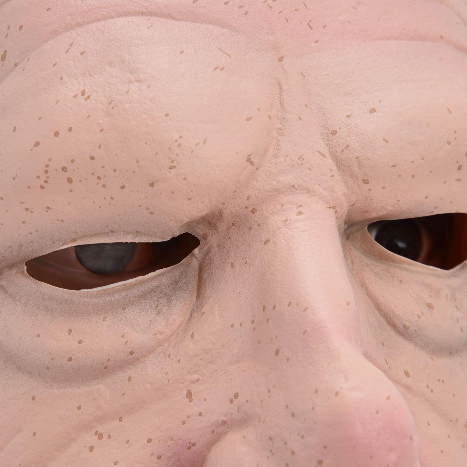 Realistic Bald Head Man Mask Latex Human Face Mask Funny Scary Halloween view 15