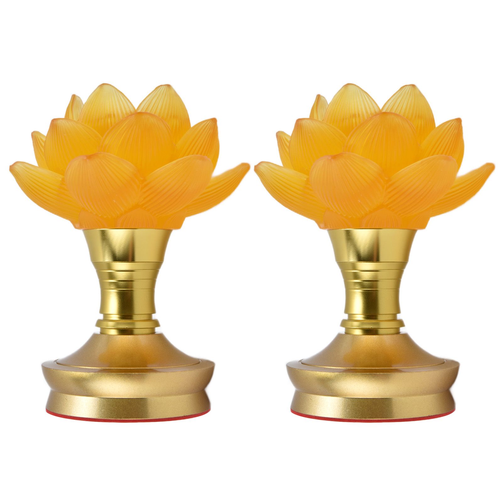 2 Set LED Buddhist Light 3 Color Adjustment Buddha Lamp Plug In Flower Light view 2