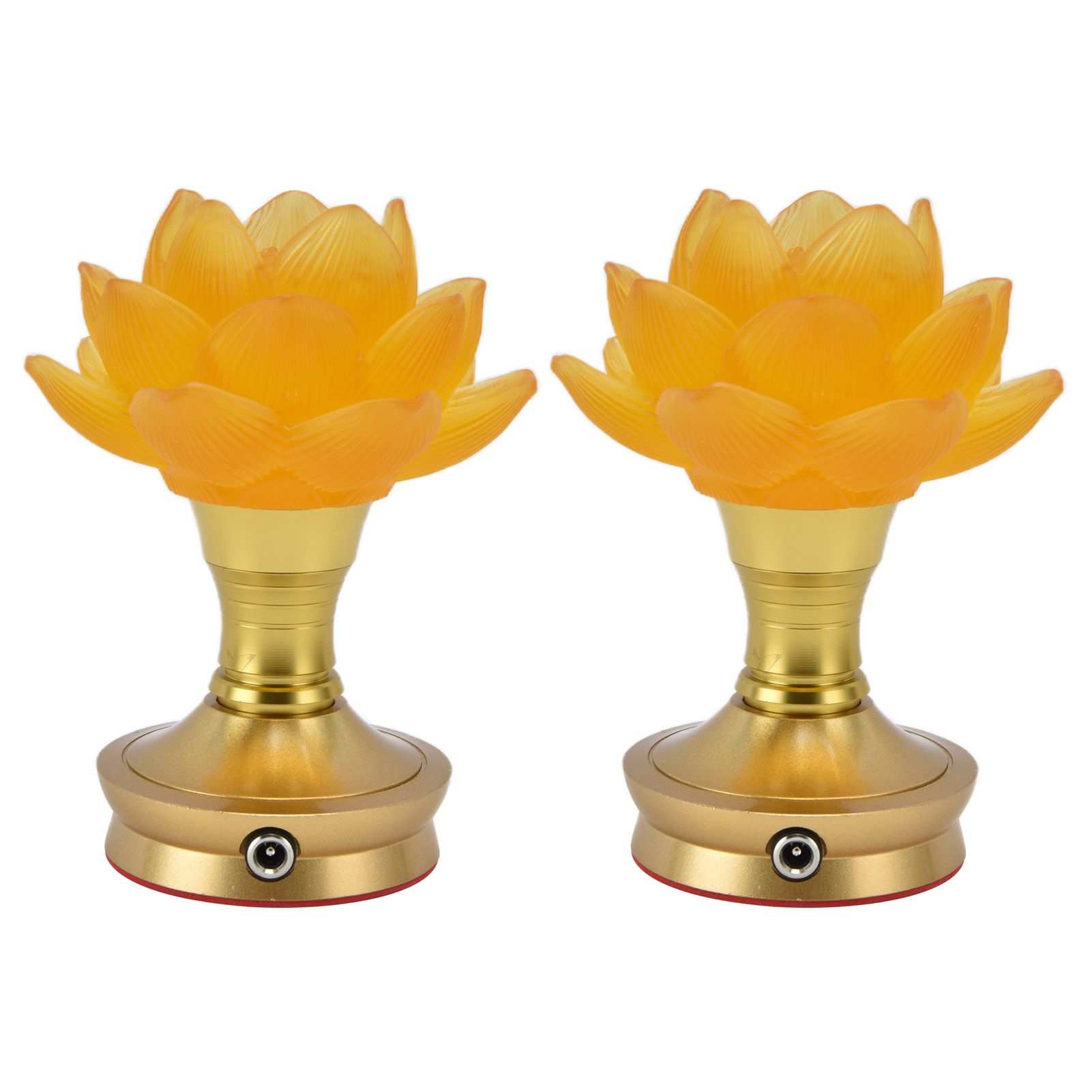 2 Set LED Buddhist Light 3 Color Adjustment Buddha Lamp Plug In Flower Light view 3