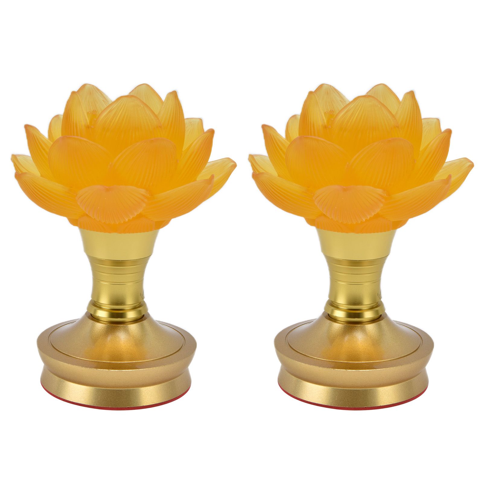 2 Set LED Buddhist Light 3 Color Adjustment Buddha Lamp Plug In Flower Light view 4