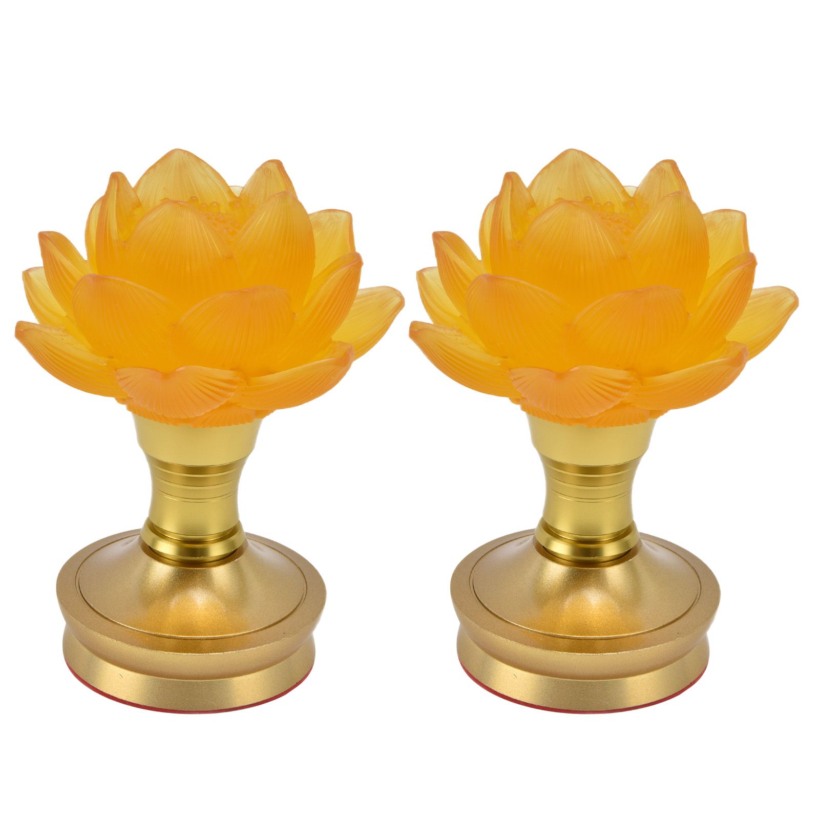 2 Set LED Buddhist Light 3 Color Adjustment Buddha Lamp Plug In Flower Light view 6