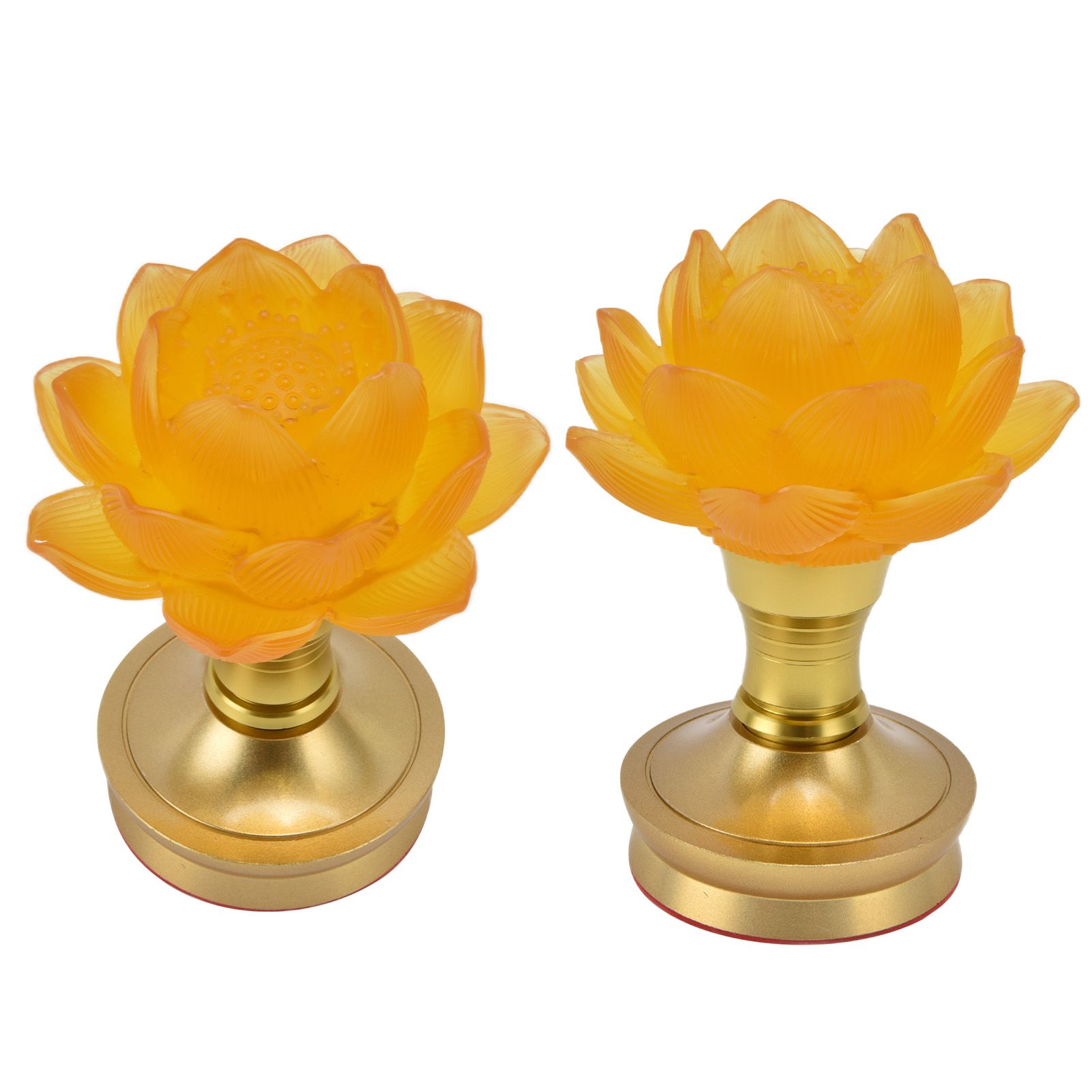 2 Set LED Buddhist Light 3 Color Adjustment Buddha Lamp Plug In Flower Light view 9