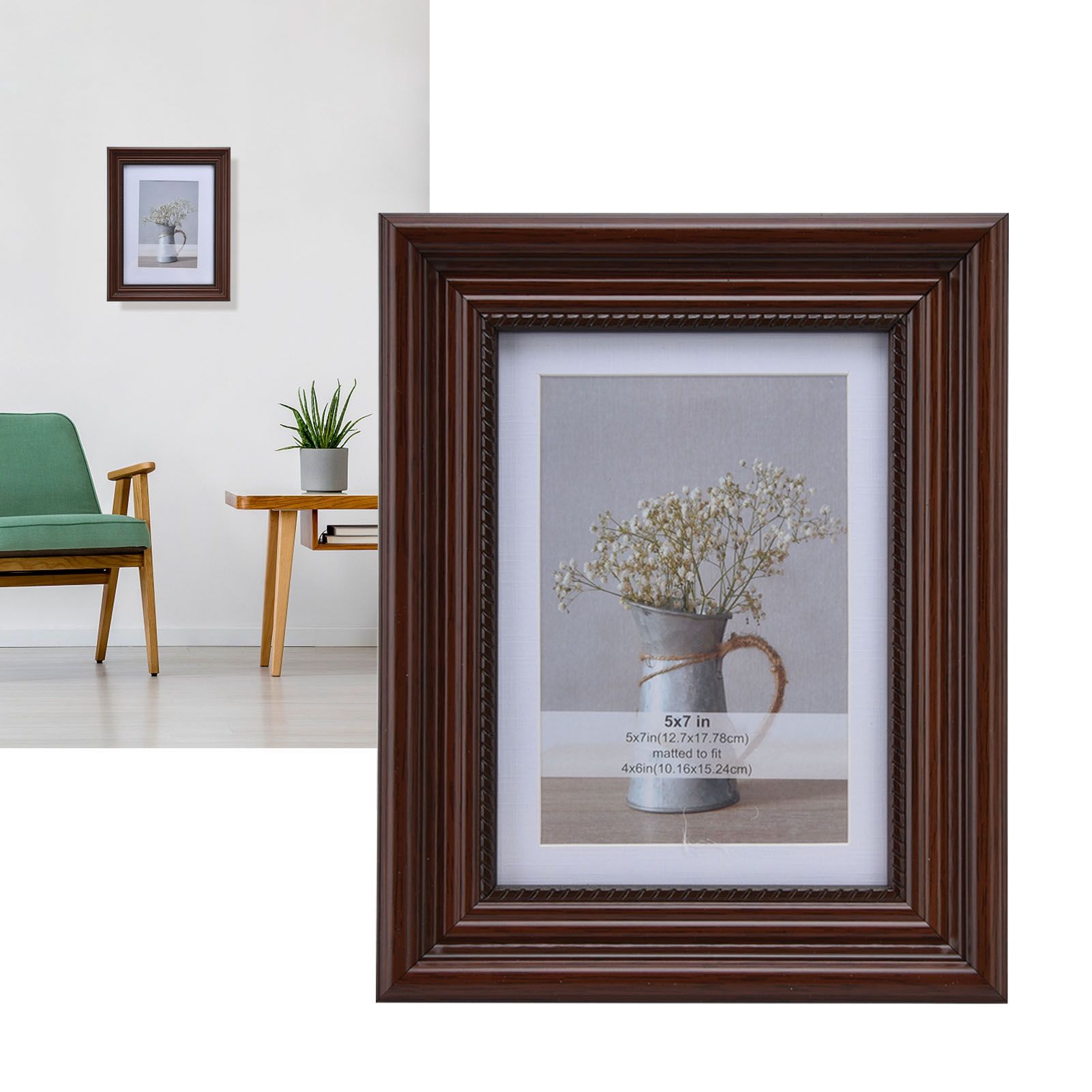Simple Style Concave Photo Frame Rectangular Photo Frame for Living Room BedroomM view 12