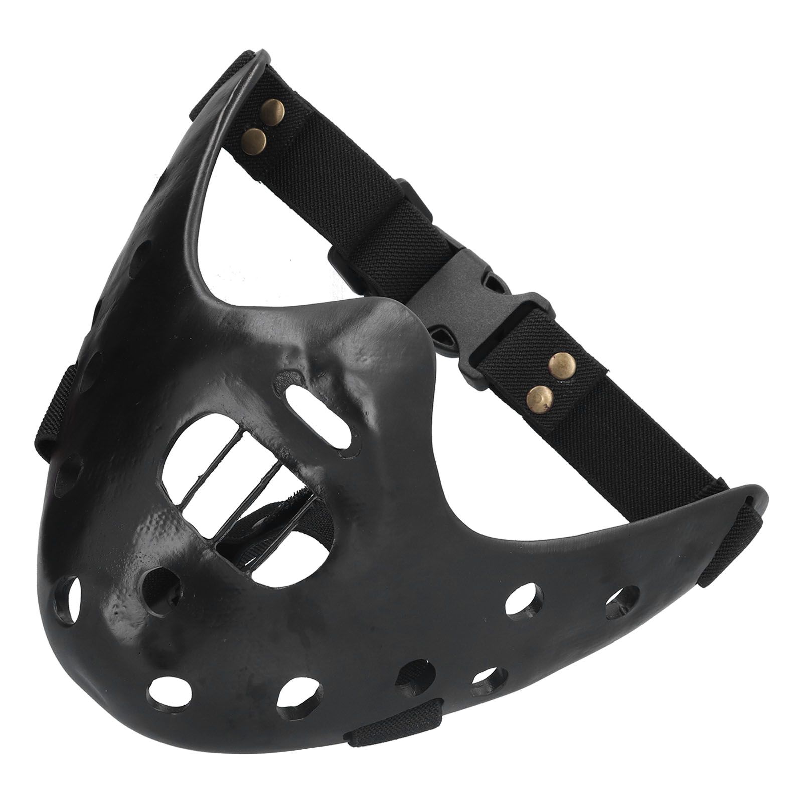 Lamb Mask Black Durable Adjustable Resin Cosplay Mask for Halloween Carnival view 2
