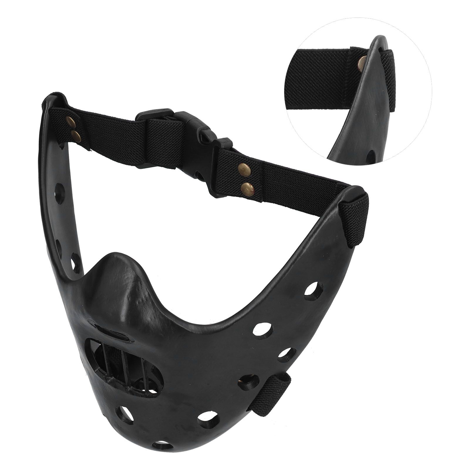 Lamb Mask Black Durable Adjustable Resin Cosplay Mask for Halloween Carnival view 8