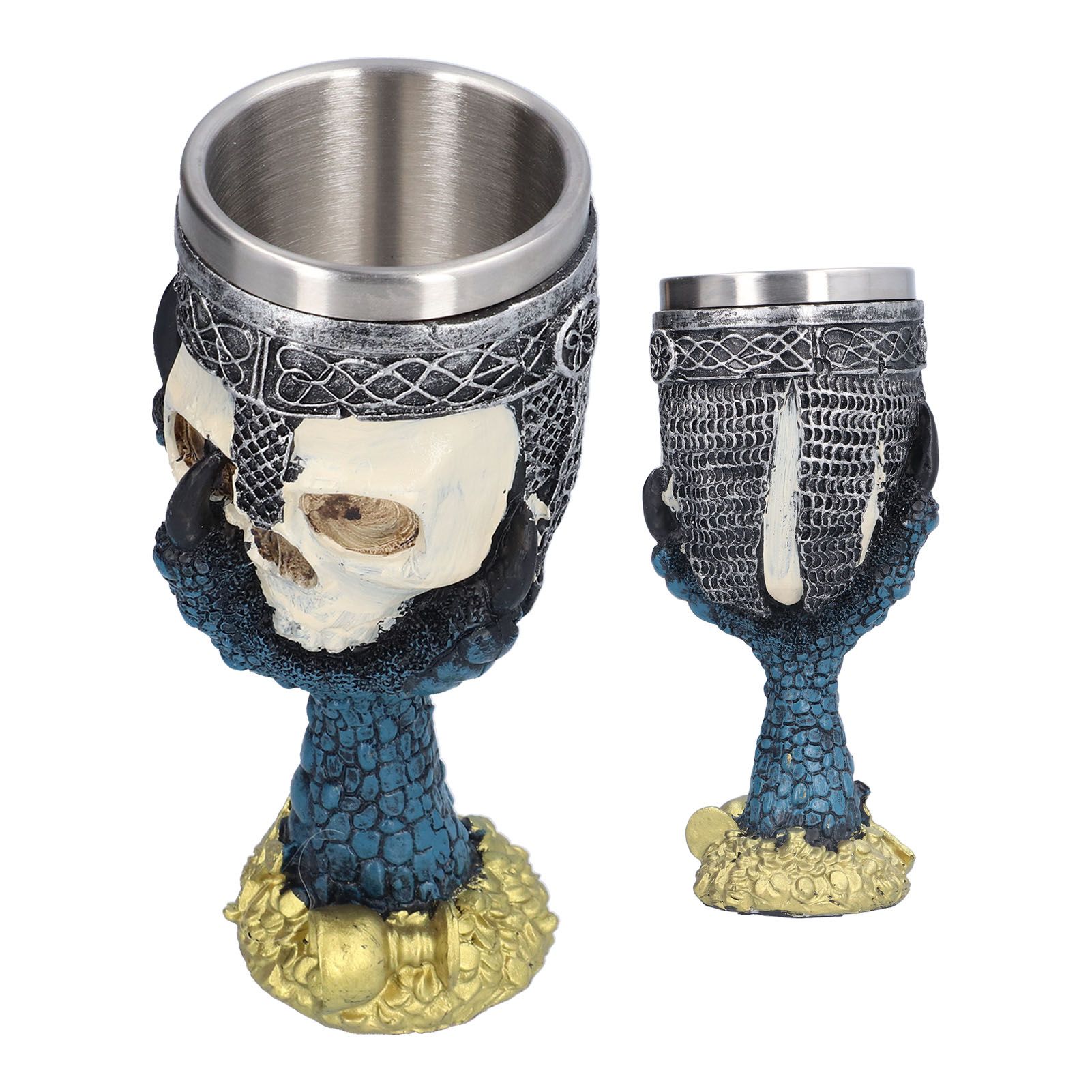 Skull Head Wine Goblet with Stainless Steel Inner Personalized Claw Skull Cup view 10