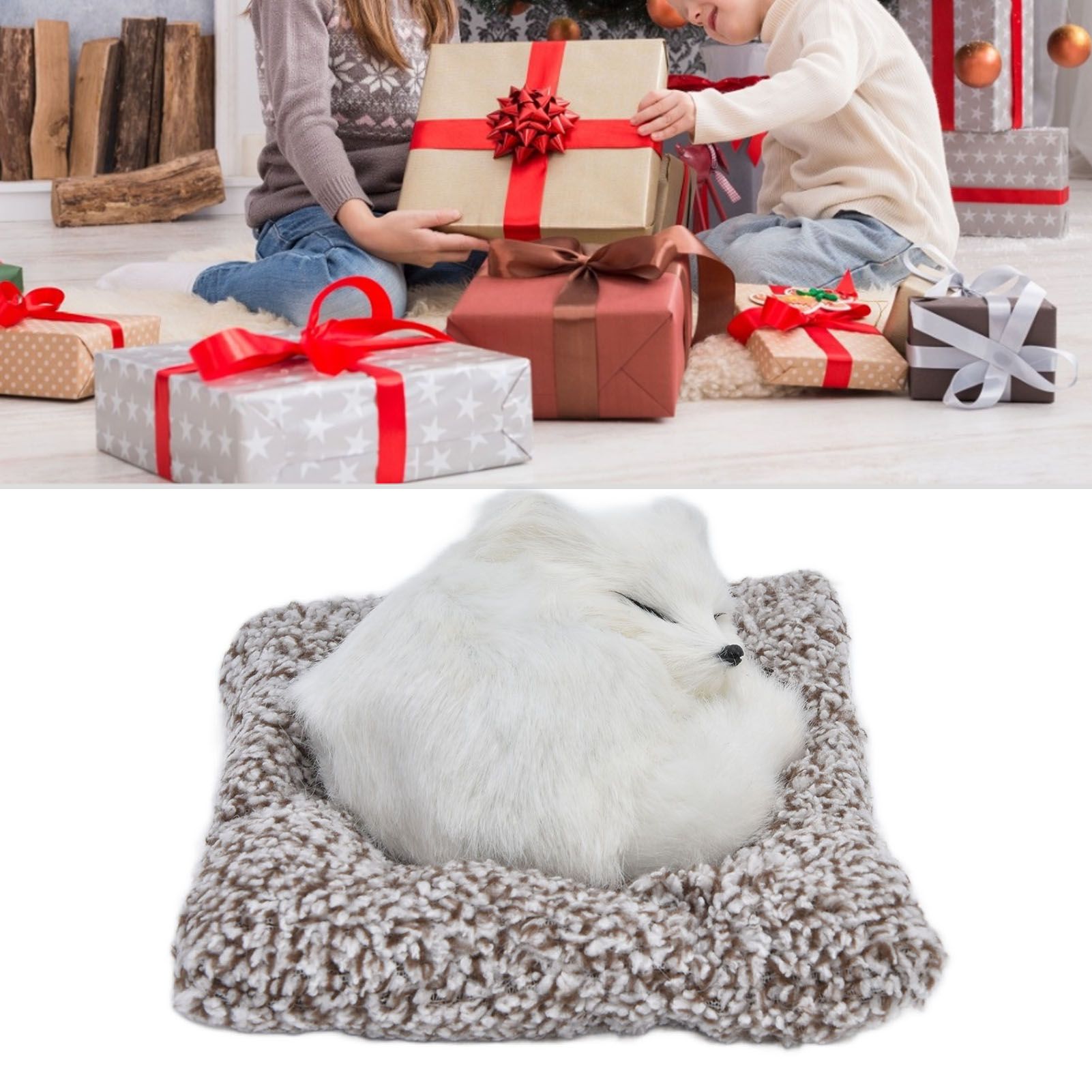 Lovely Simulation Animal Ornaments Plush Toy Photography Props Christmas view 12