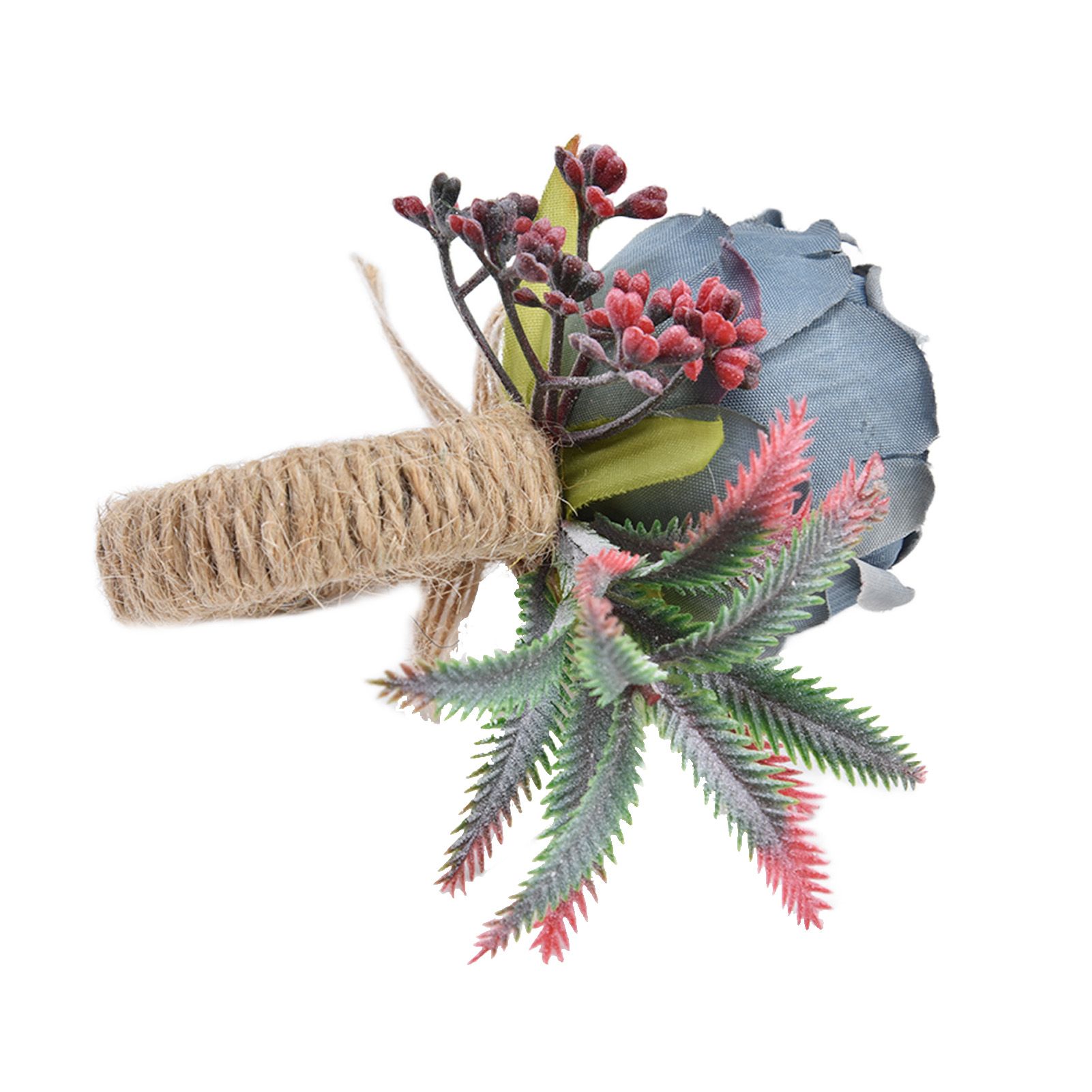 2Pcs Innovative Napkin Buckle Simulation Flower Napkin Ring Holder for Hotel view 15