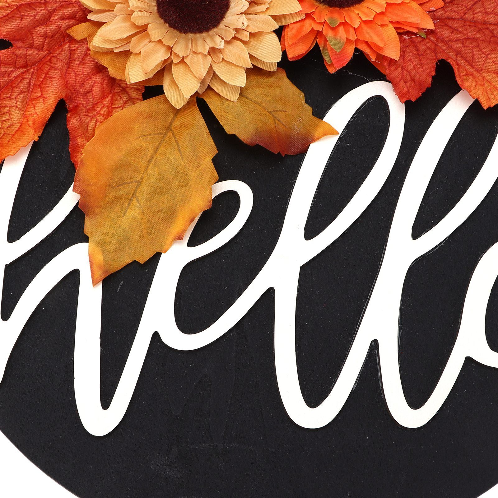 Thanksgiving Wreath Wooden Sign Door Hanging Welcome Sign Wreath Listing Home view 14