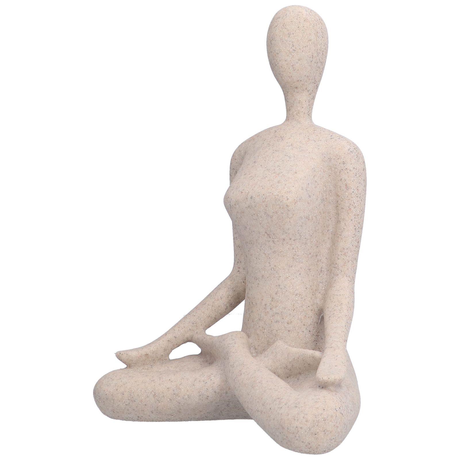 Yoga Pose Statue Nordic Sandstone Resin Yoga Pose Figurines Collectible view 2