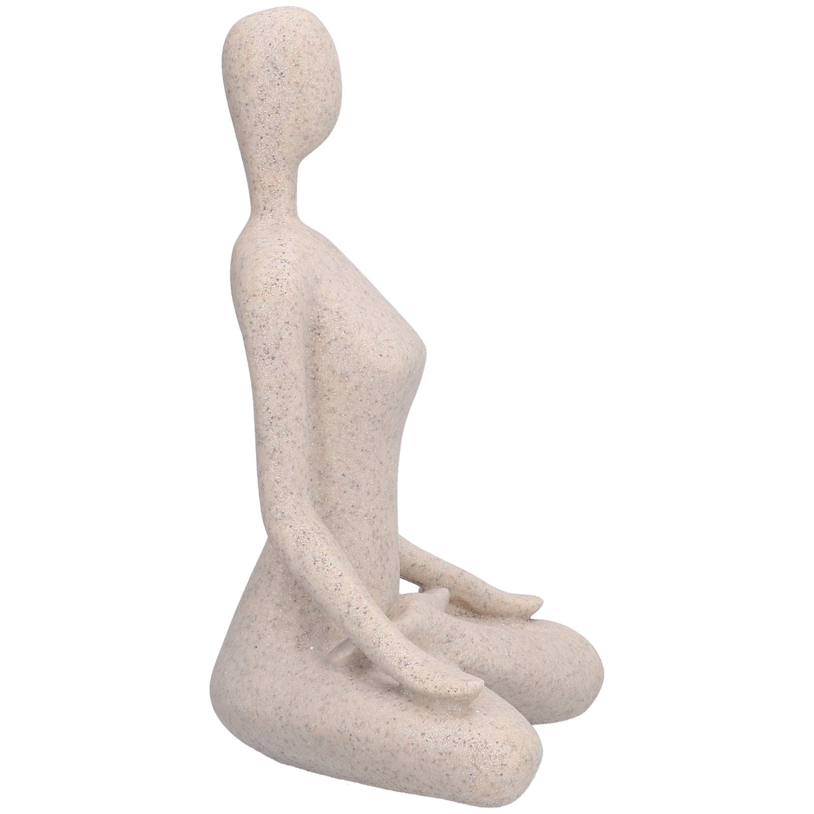 Yoga Pose Statue Nordic Sandstone Resin Yoga Pose Figurines Collectible view 5