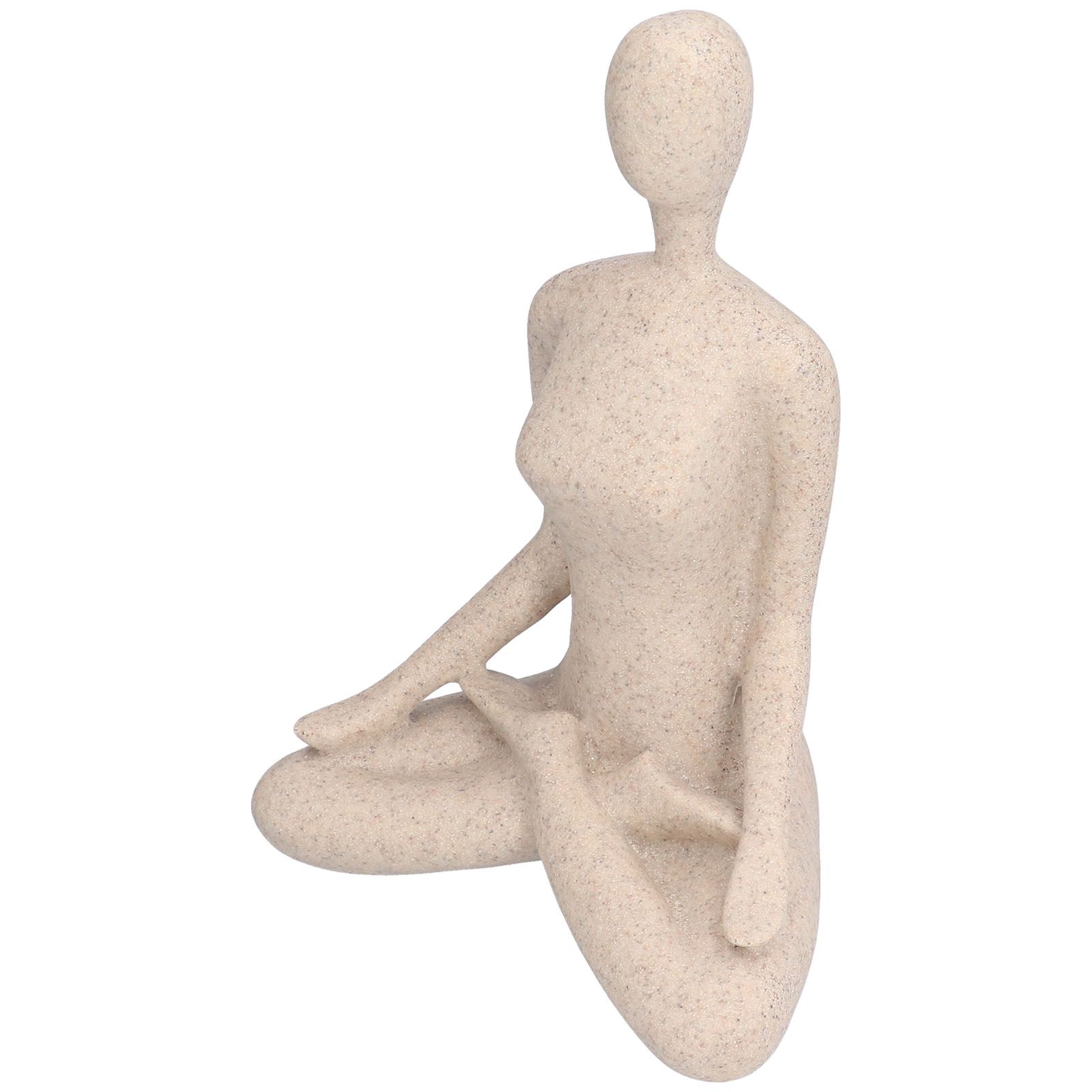 Yoga Pose Statue Nordic Sandstone Resin Yoga Pose Figurines Collectible view 6