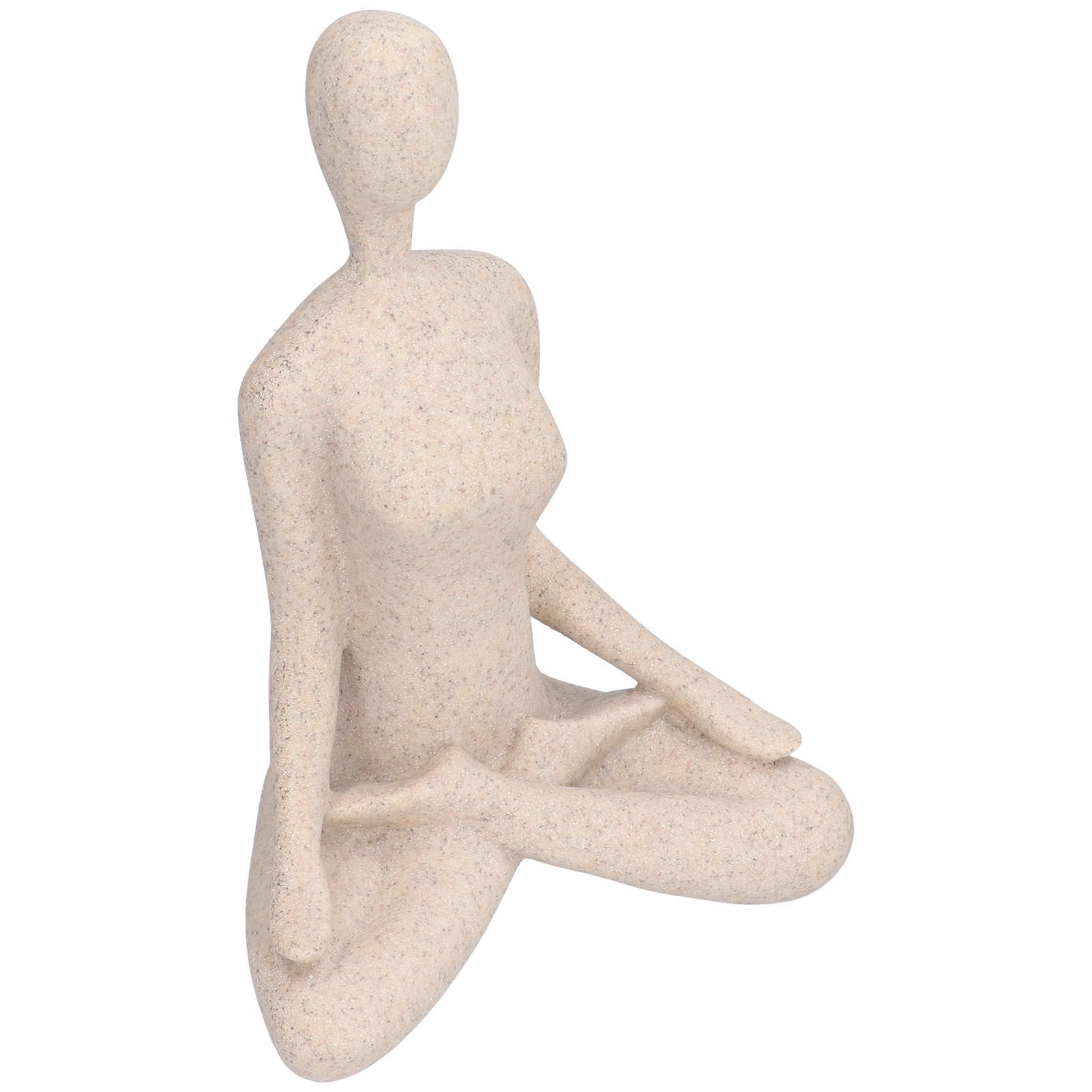 Yoga Pose Statue Nordic Sandstone Resin Yoga Pose Figurines Collectible view 7