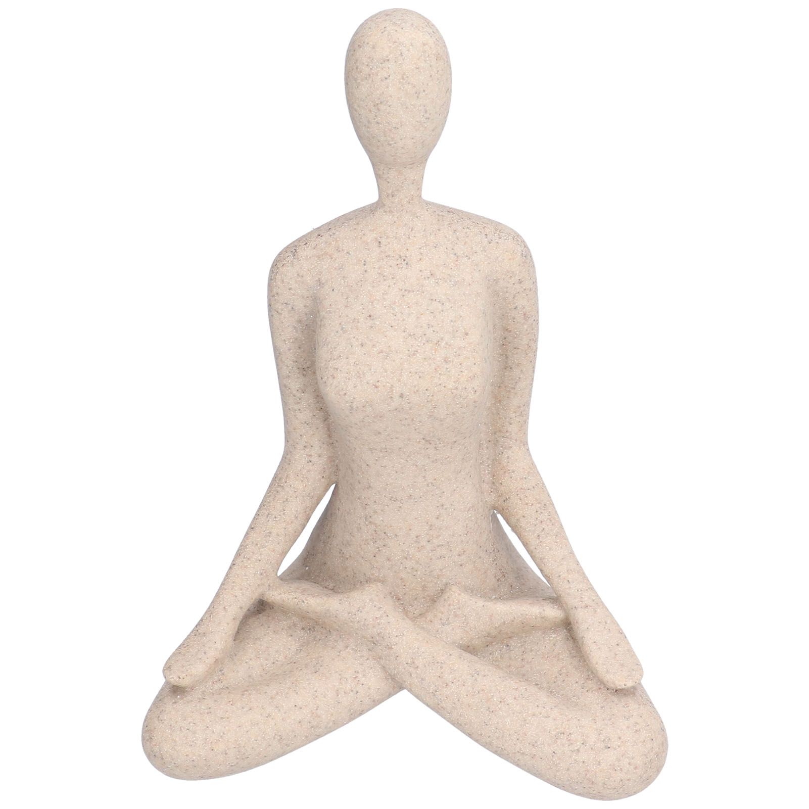 Yoga Pose Statue Nordic Sandstone Resin Yoga Pose Figurines Collectible view 8