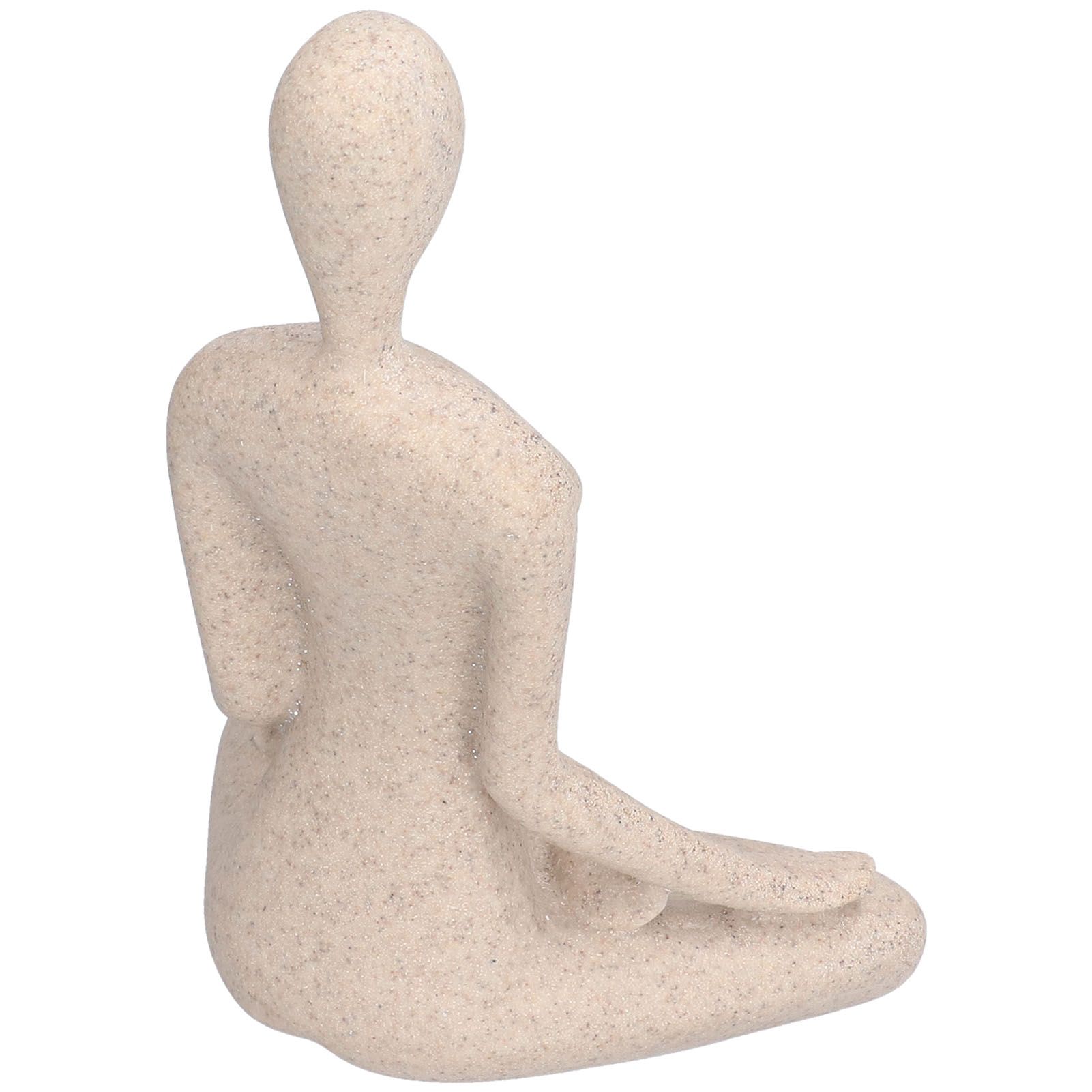 Yoga Pose Statue Nordic Sandstone Resin Yoga Pose Figurines Collectible view 9
