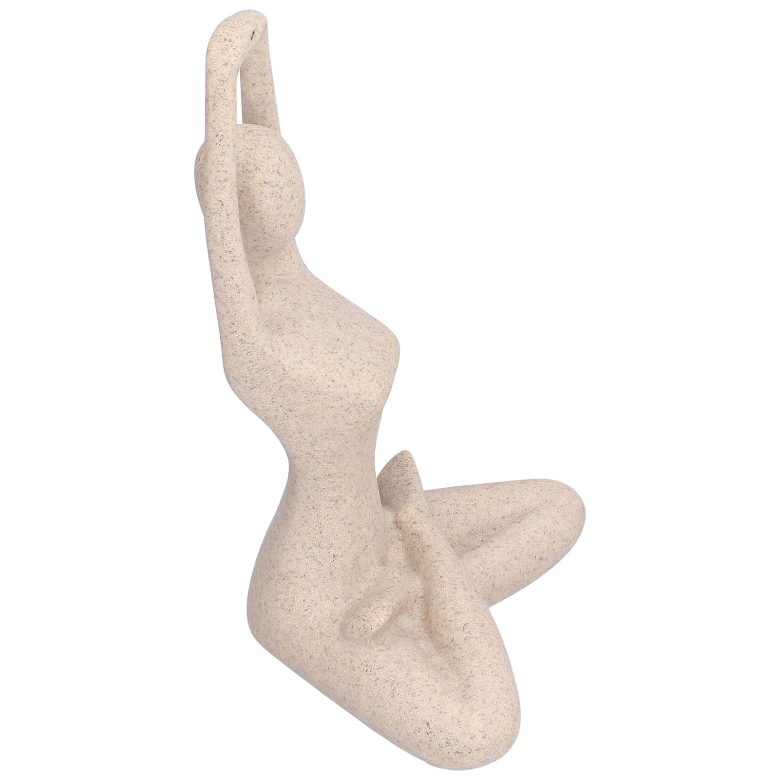 Yoga Pose Statue Nordic Sandstone Resin Yoga Pose Figurines Collectible view 5