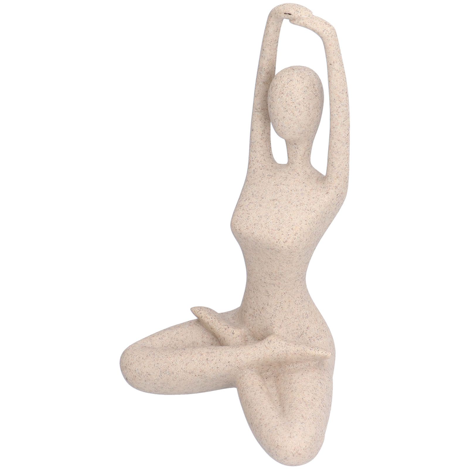 Yoga Pose Statue Nordic Sandstone Resin Yoga Pose Figurines Collectible view 6