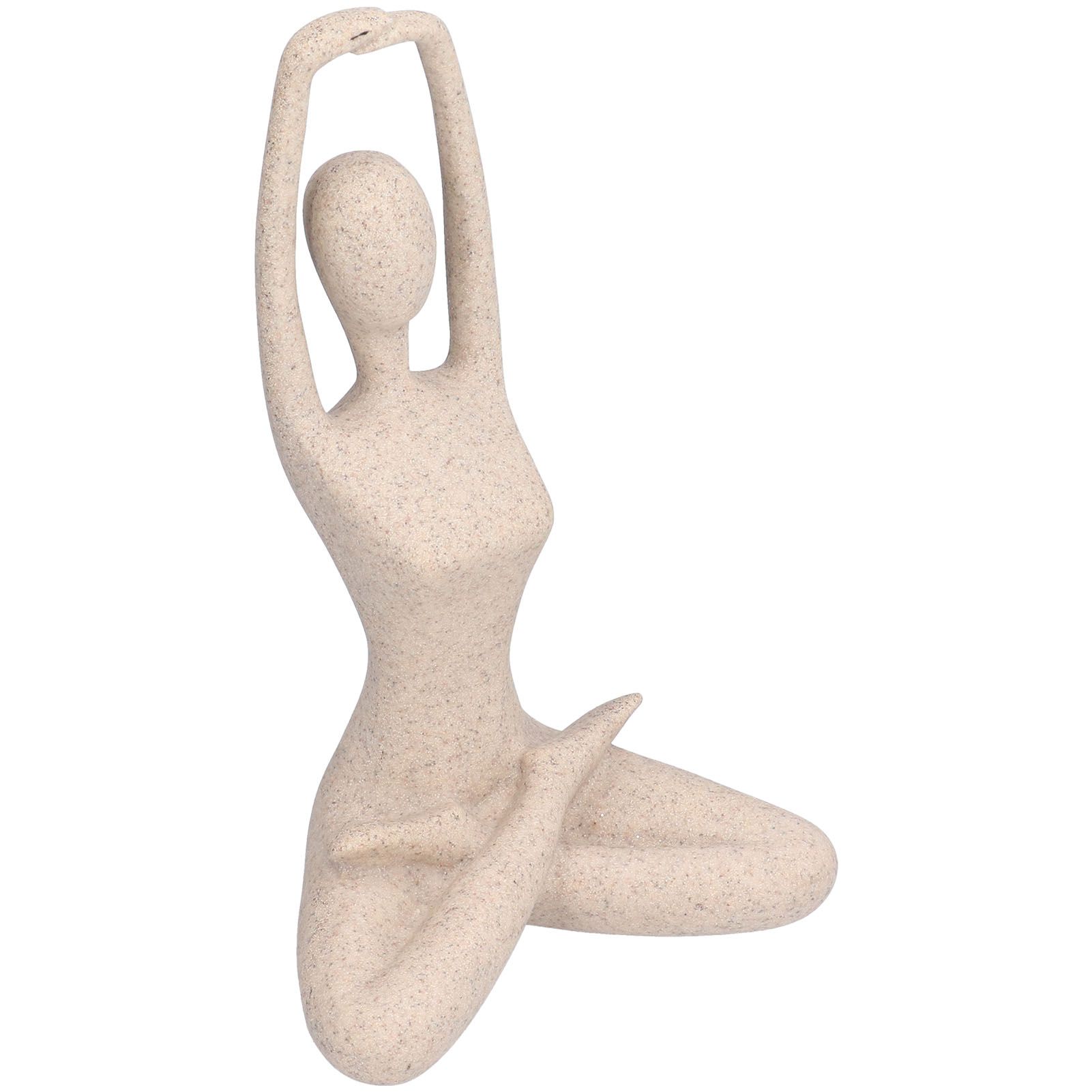 Yoga Pose Statue Nordic Sandstone Resin Yoga Pose Figurines Collectible view 7