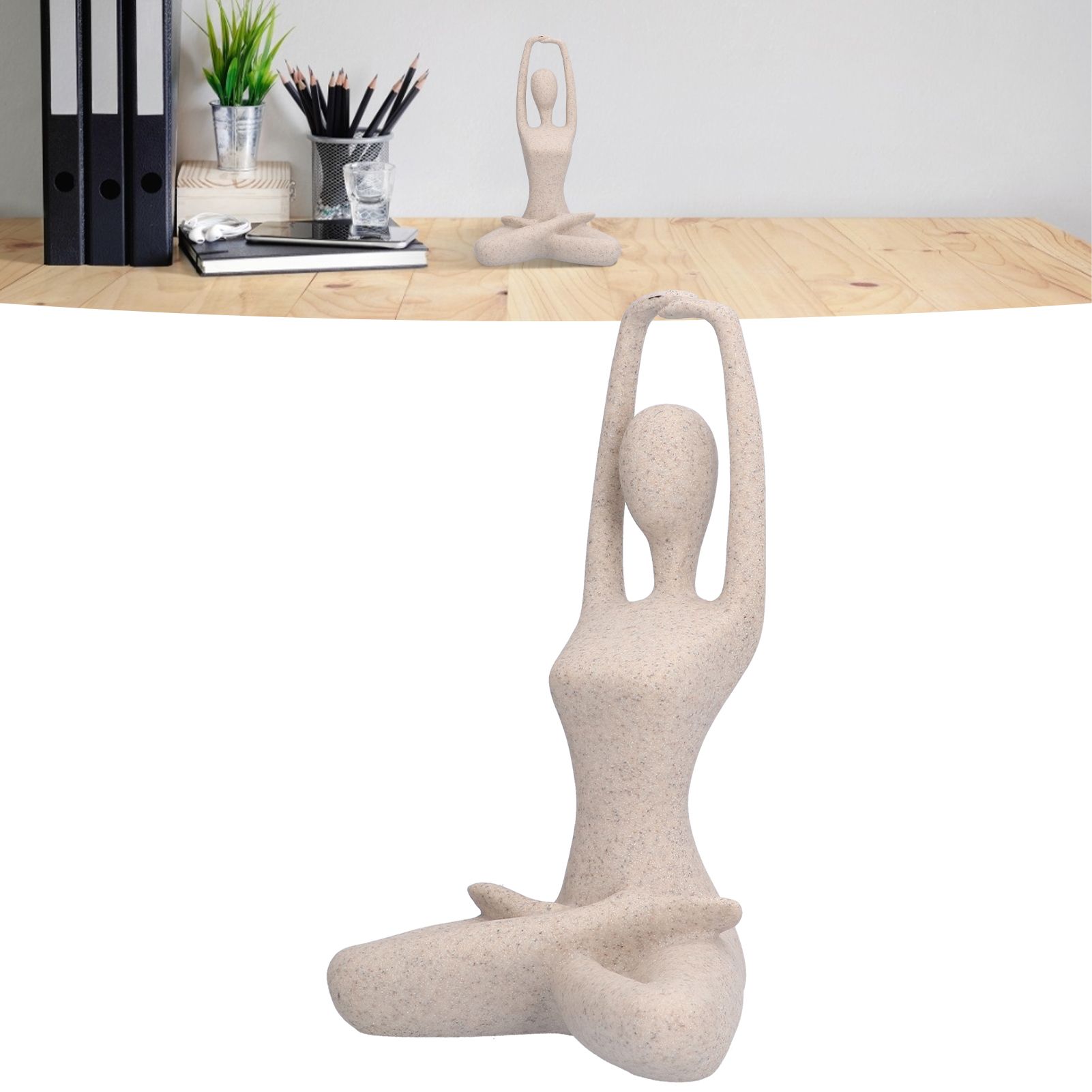 Yoga Pose Statue Nordic Sandstone Resin Yoga Pose Figurines Collectible view 11