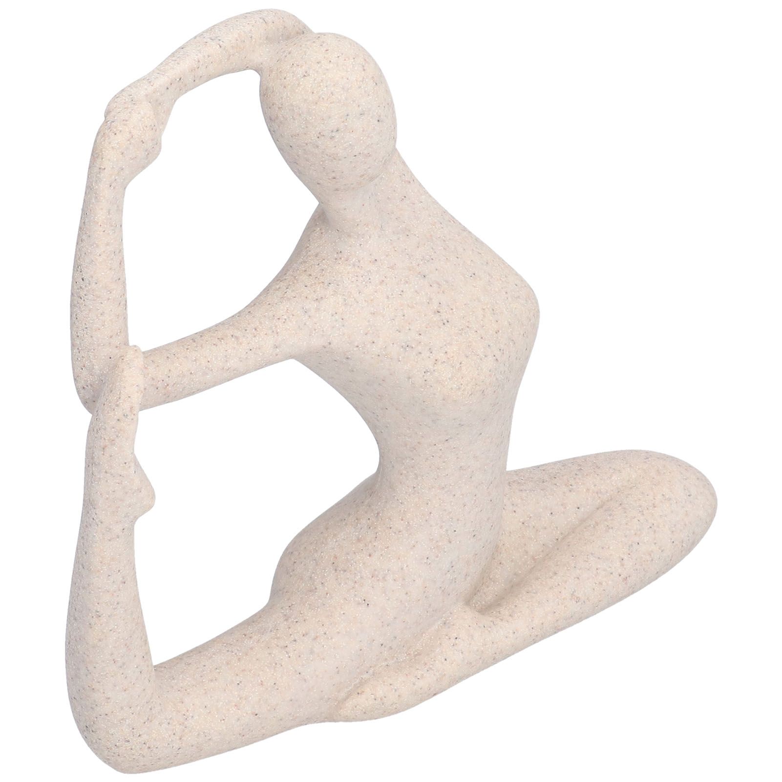 Yoga Pose Statue Nordic Sandstone Resin Yoga Pose Figurines Collectible view 6