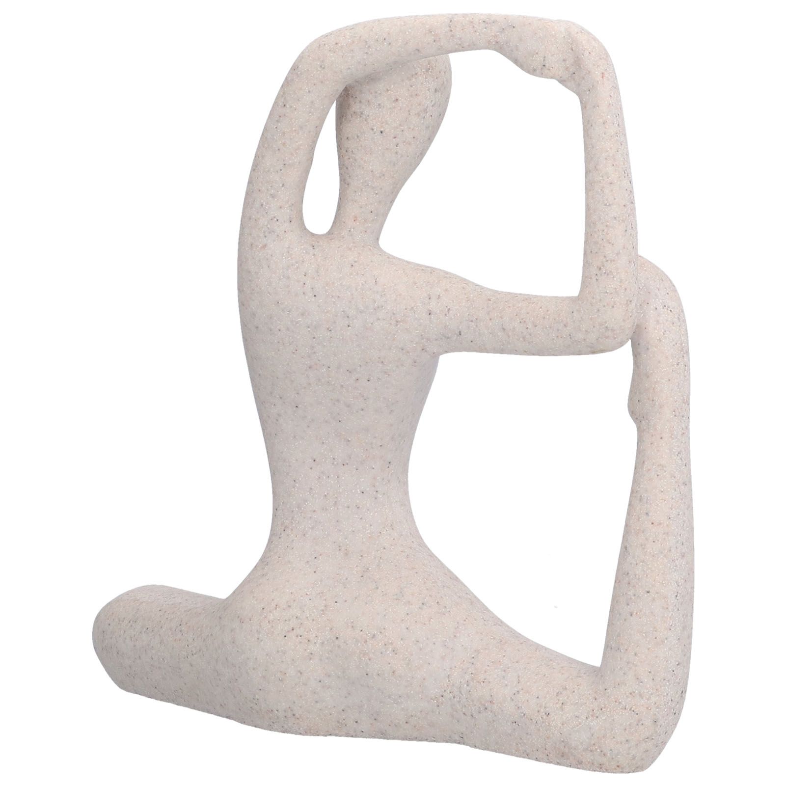 Yoga Pose Statue Nordic Sandstone Resin Yoga Pose Figurines Collectible view 7