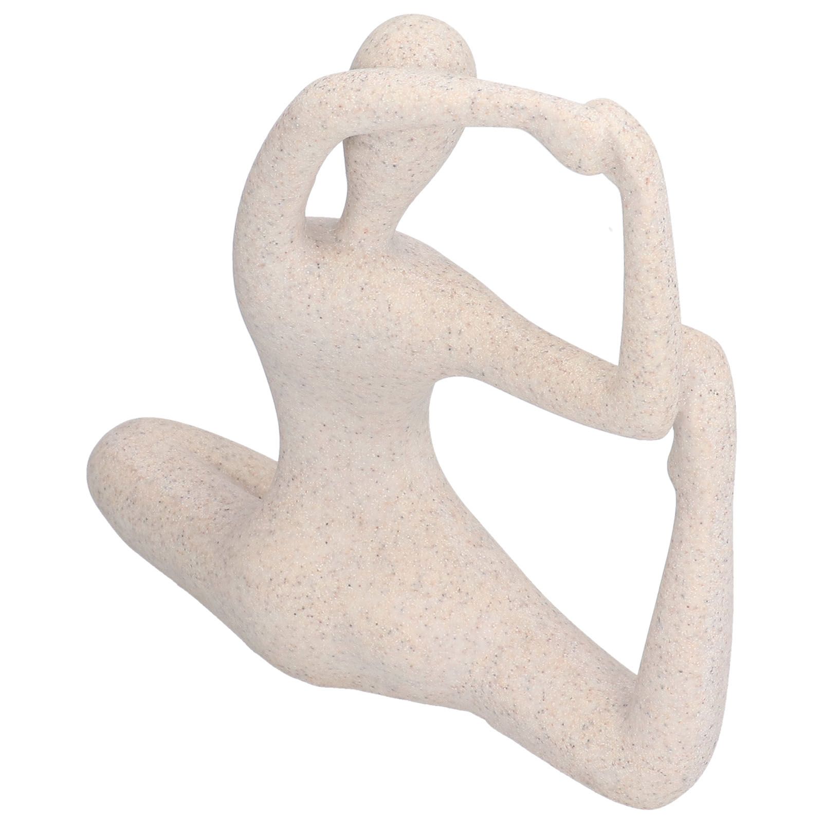 Yoga Pose Statue Nordic Sandstone Resin Yoga Pose Figurines Collectible view 8