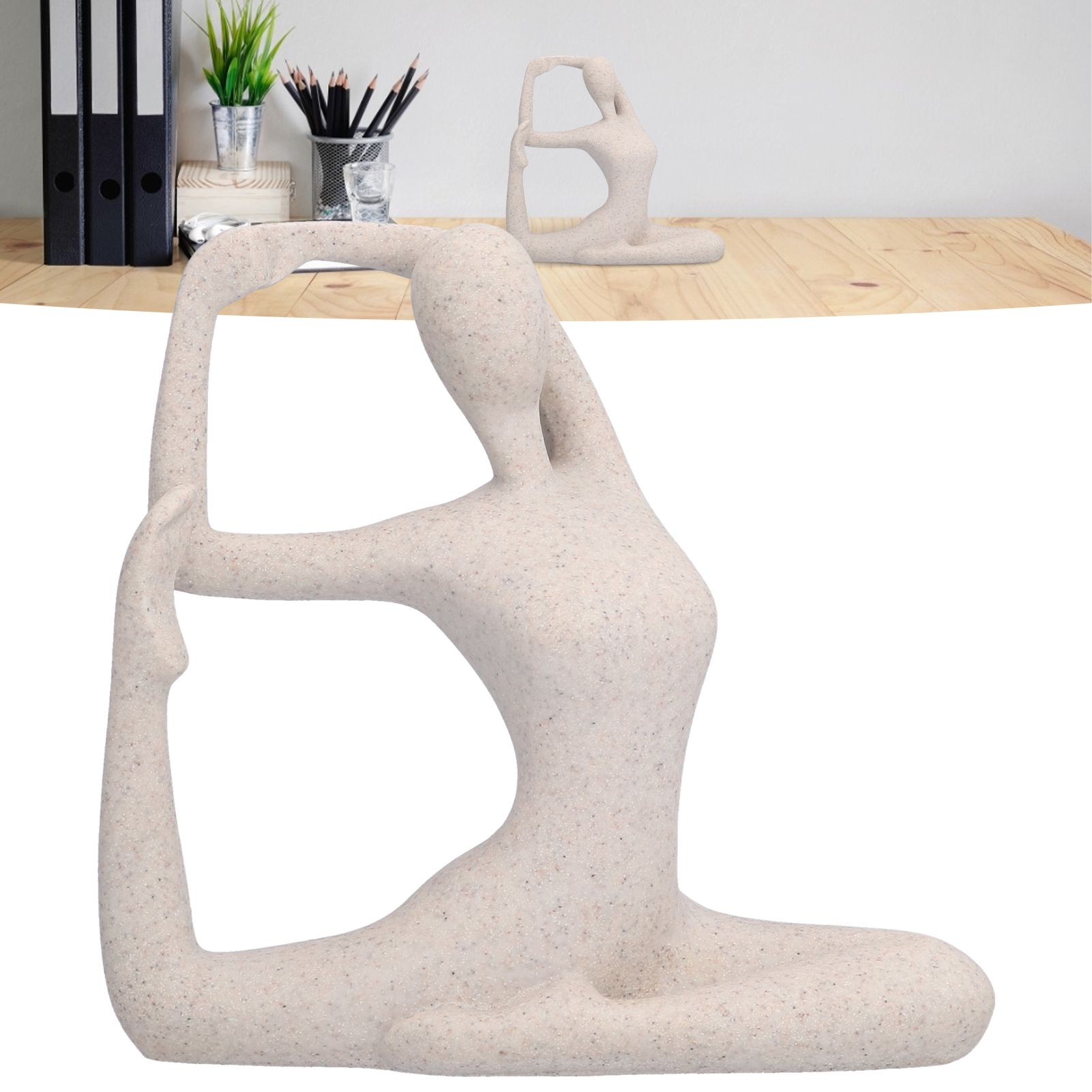 Yoga Pose Statue Nordic Sandstone Resin Yoga Pose Figurines Collectible view 11