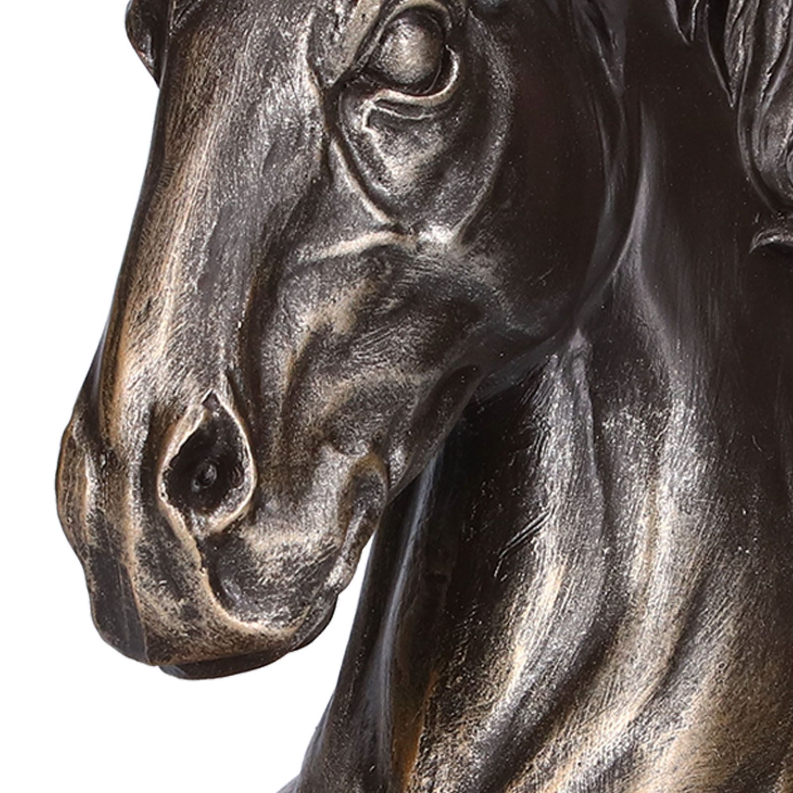 Multifunctional Horse Head Sculpture Resin Horse Bookends for Home Office view 13