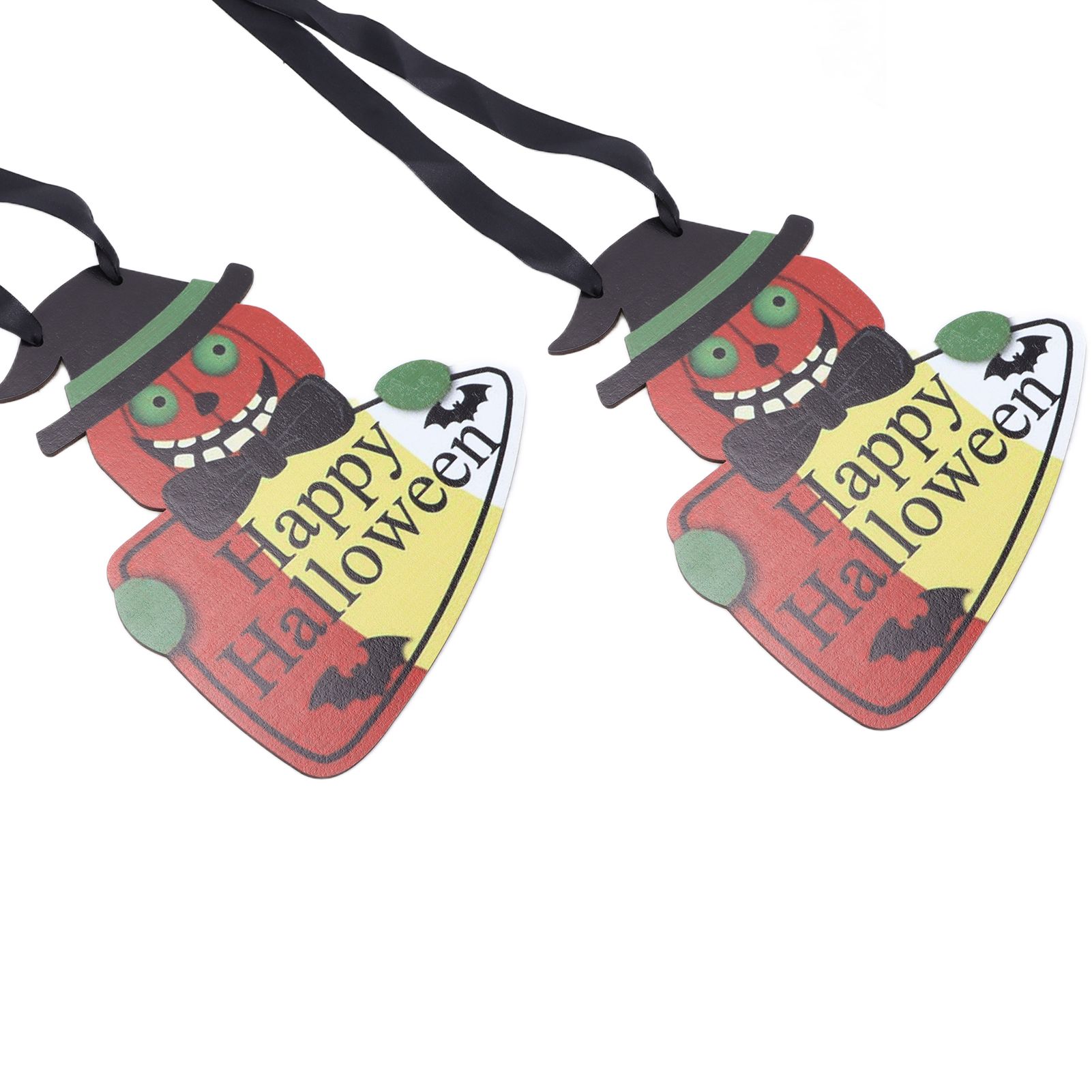 2PCS Halloween Wooden Pendants Hanging Wooden Plaque Board Sign Decor for Home view 8