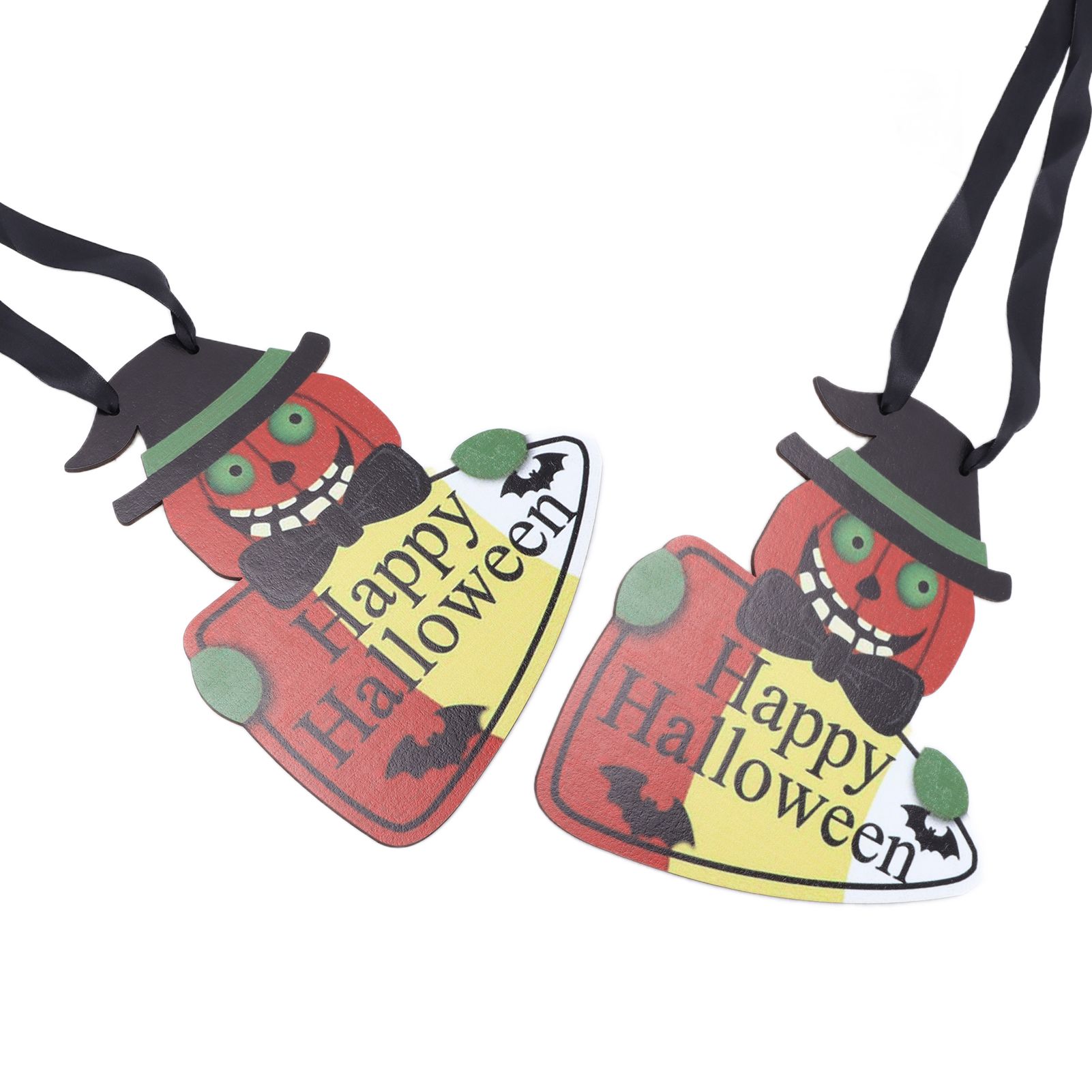 2PCS Halloween Wooden Pendants Hanging Wooden Plaque Board Sign Decor for Home view 9