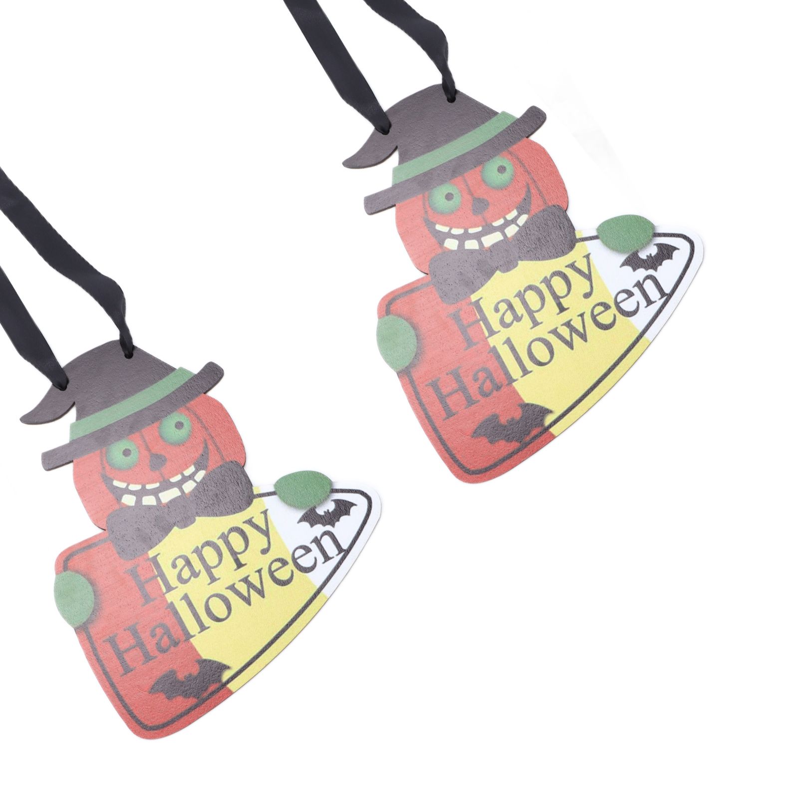 2PCS Halloween Wooden Pendants Hanging Wooden Plaque Board Sign Decor for Home view 15