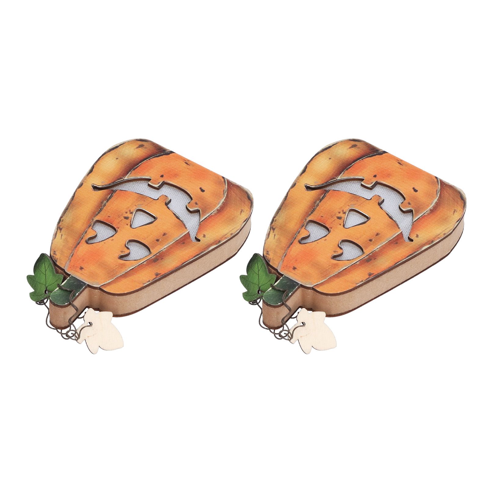 Halloween LED Pumpkin Lantern Wooden Decor Lights for Halloween Thanksgiving view 4