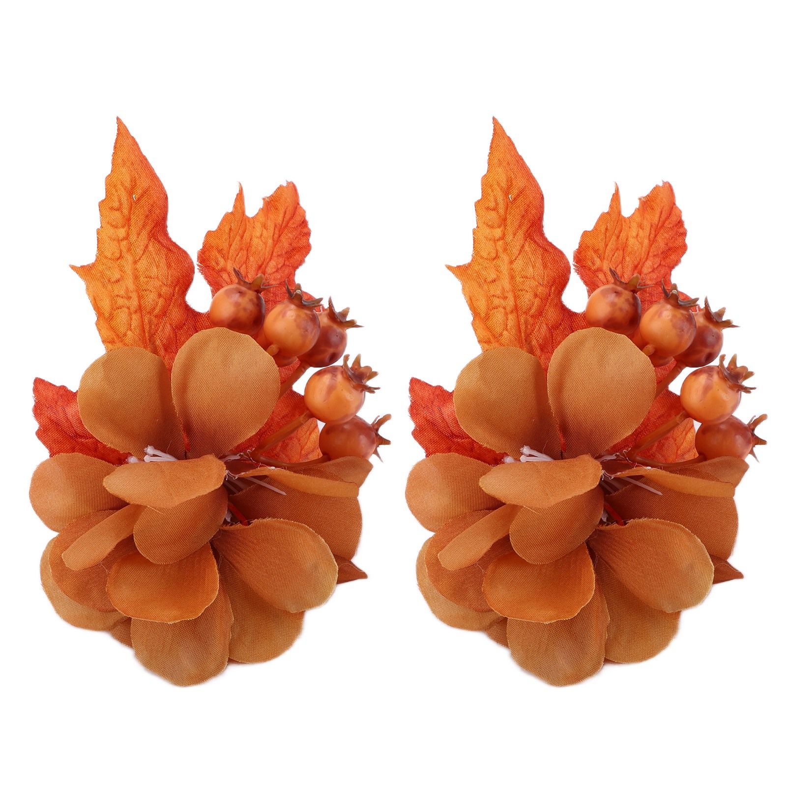2Pcs Innovative Napkin Ring Decorative Simulation Flower Napkin Holder for view 2