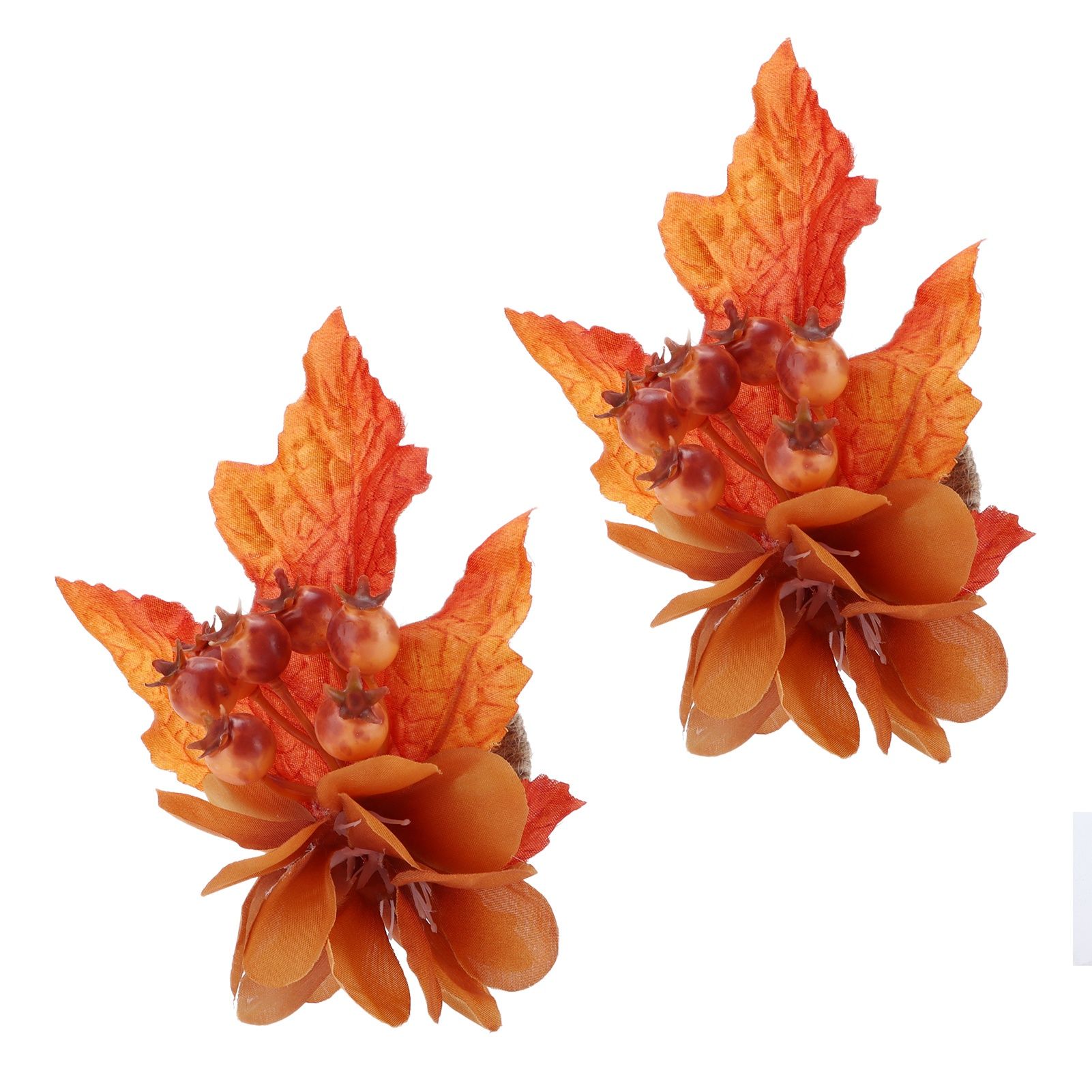 2Pcs Innovative Napkin Ring Decorative Simulation Flower Napkin Holder for view 6