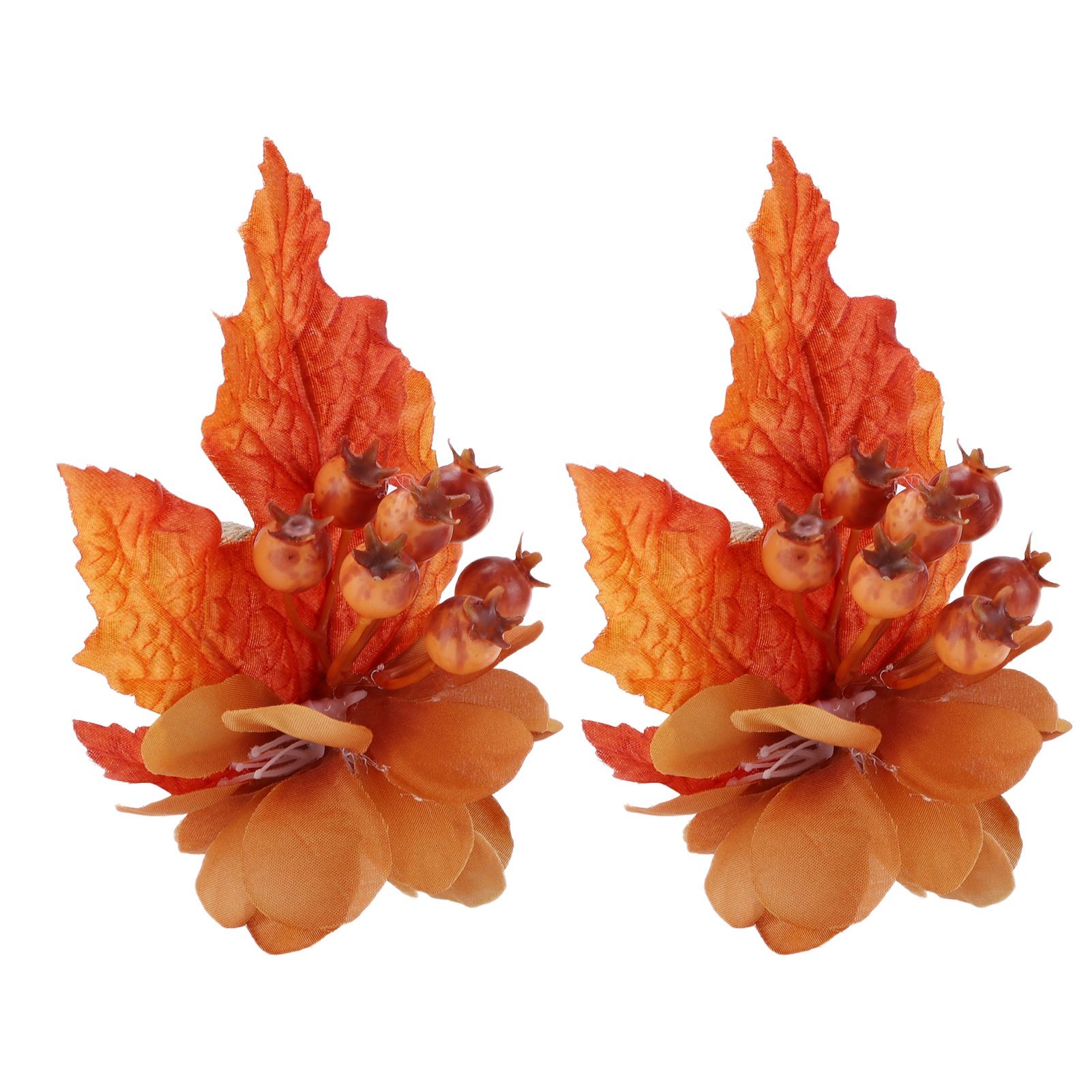 2Pcs Innovative Napkin Ring Decorative Simulation Flower Napkin Holder for view 10