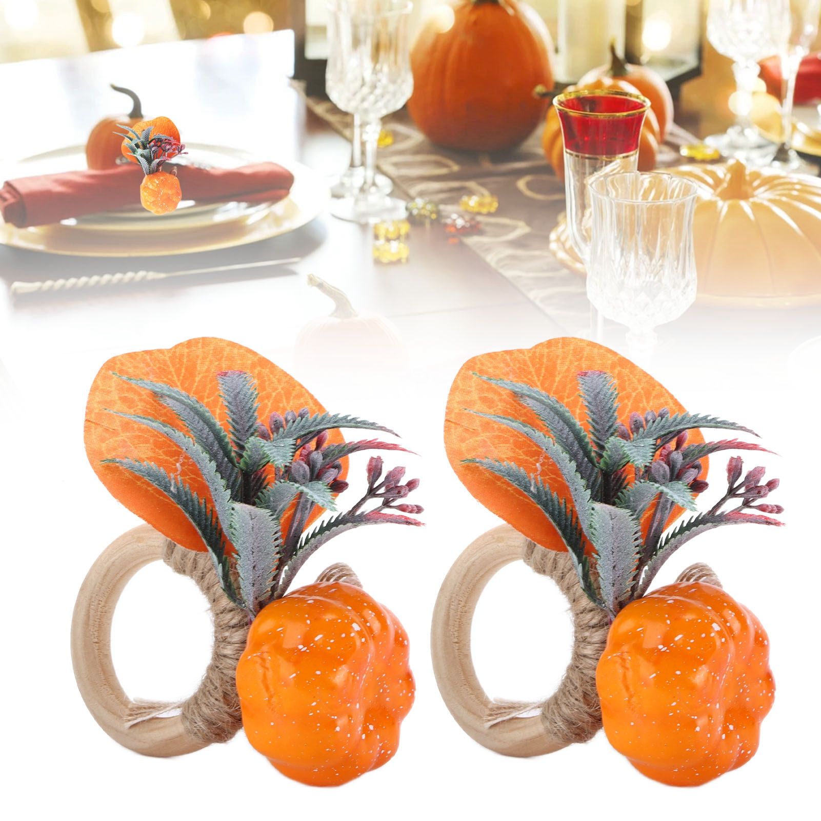 2Pcs Innovative Napkin Holder Simulation Napkin Ring for Halloween view 11