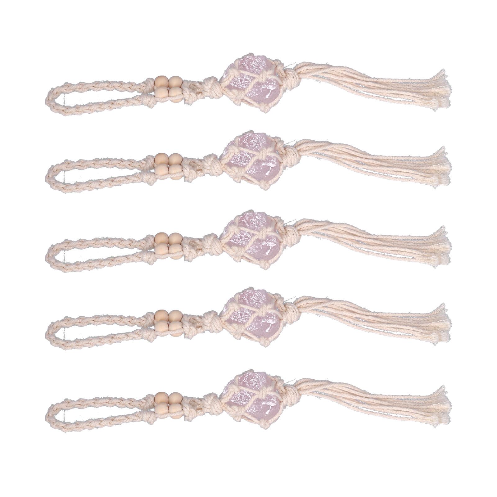 5pcs Necklace Cord Empty Stone Holder Rope Replacement Adjustable Quartz view 2