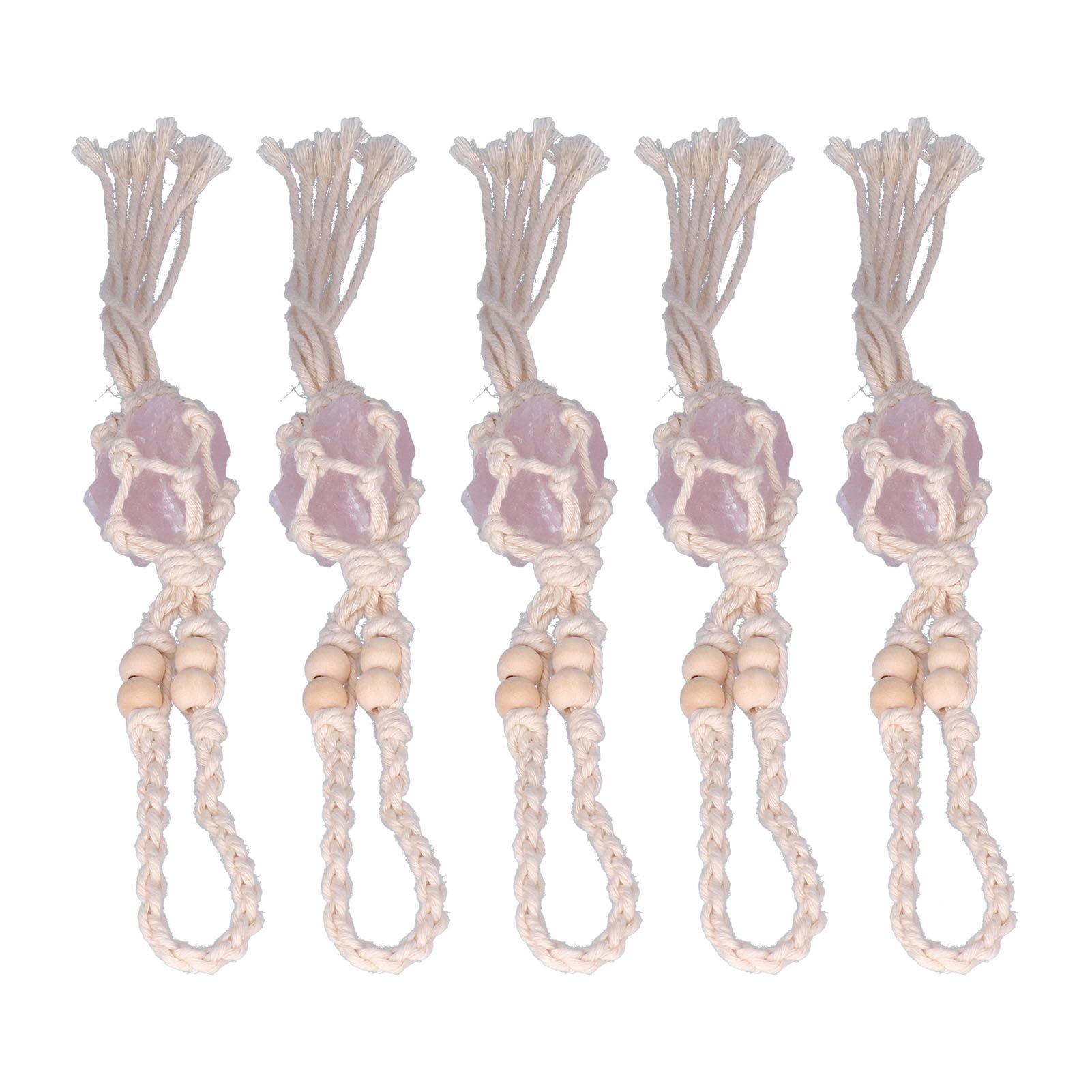 5pcs Necklace Cord Empty Stone Holder Rope Replacement Adjustable Quartz view 4