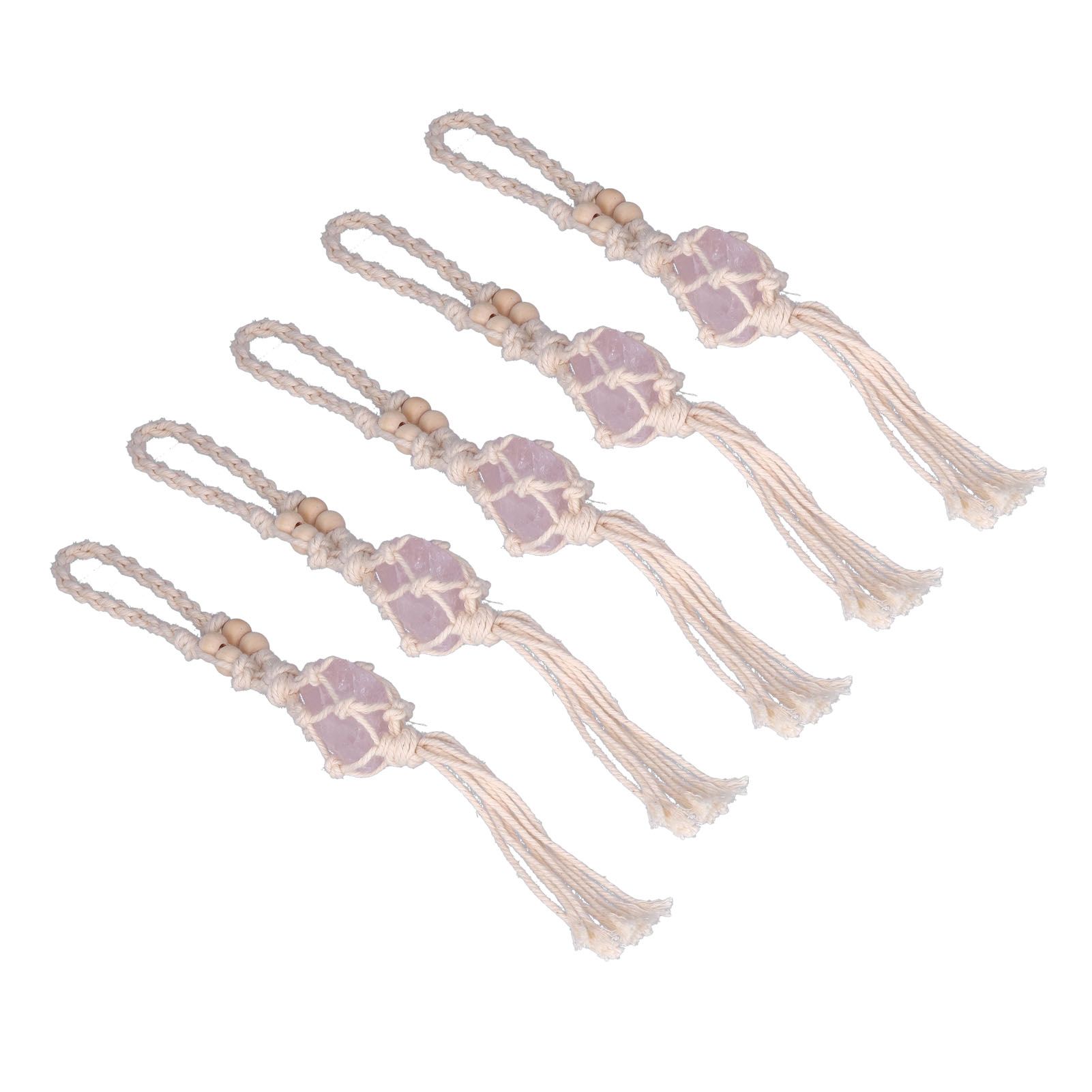 5pcs Necklace Cord Empty Stone Holder Rope Replacement Adjustable Quartz view 9