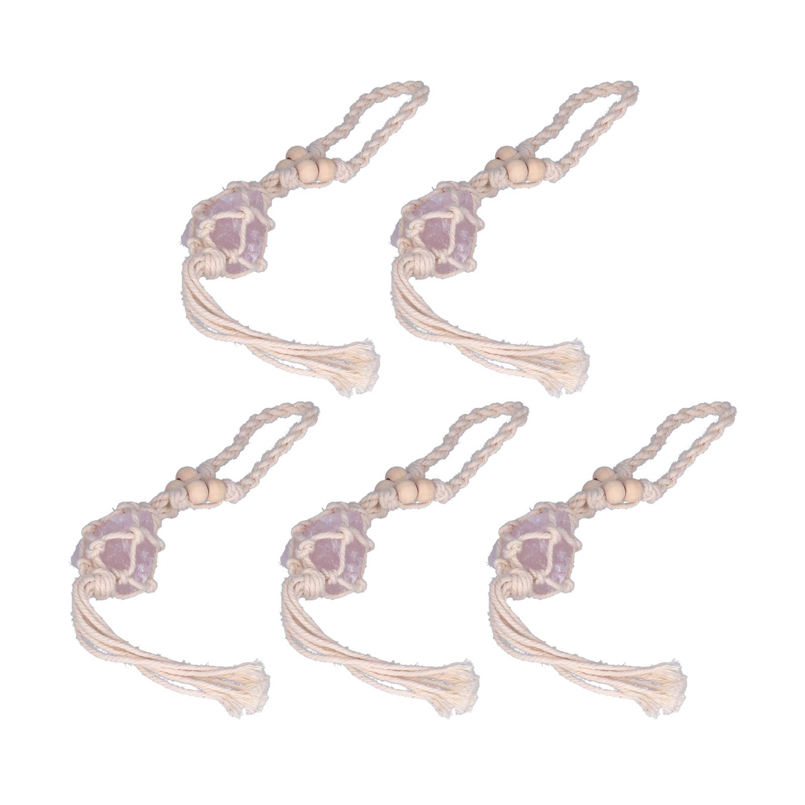 5pcs Necklace Cord Empty Stone Holder Rope Replacement Adjustable Quartz view 10