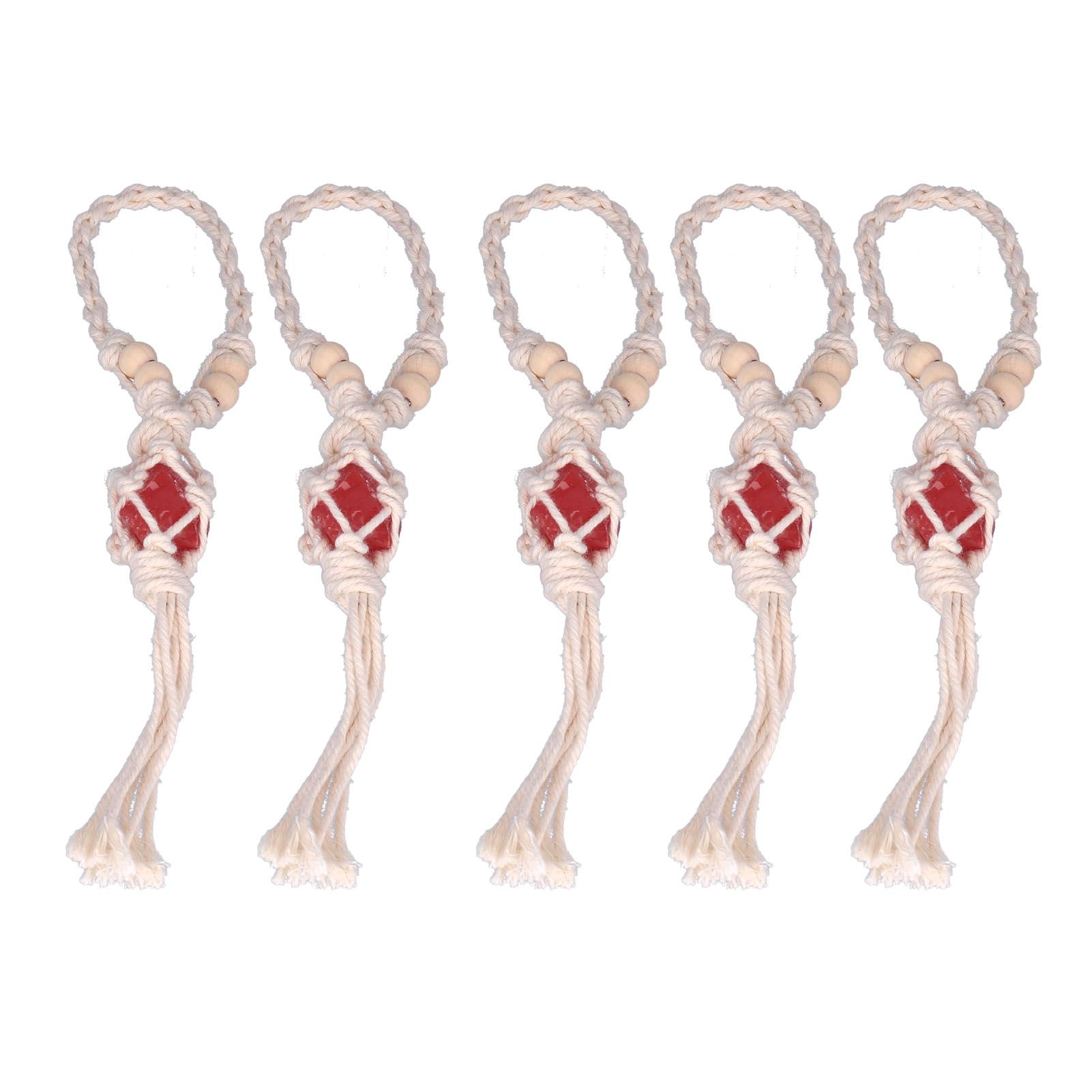5pcs Necklace Cord Empty Stone Holder Rope Replacement Adjustable Quartz view 2
