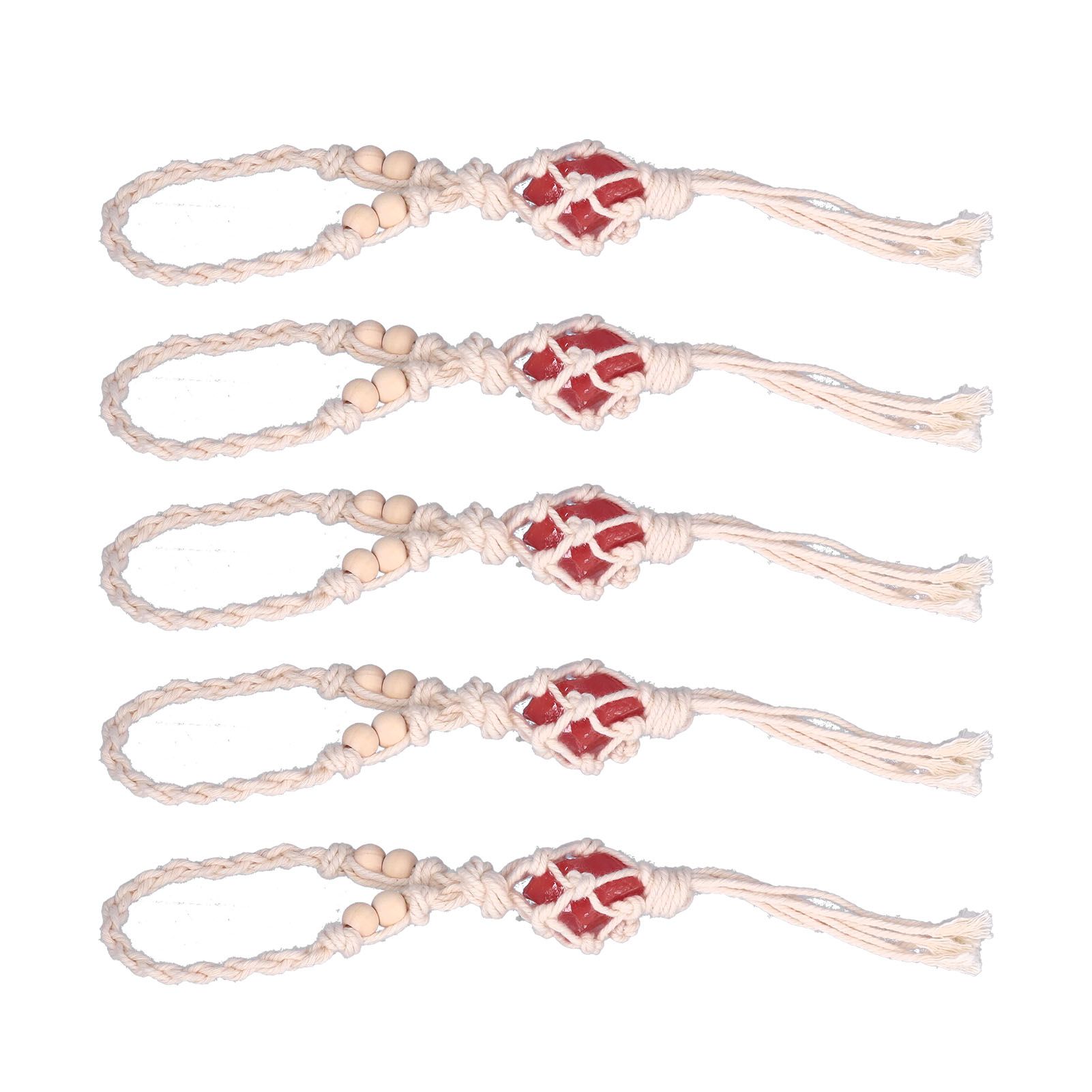 5pcs Necklace Cord Empty Stone Holder Rope Replacement Adjustable Quartz view 8