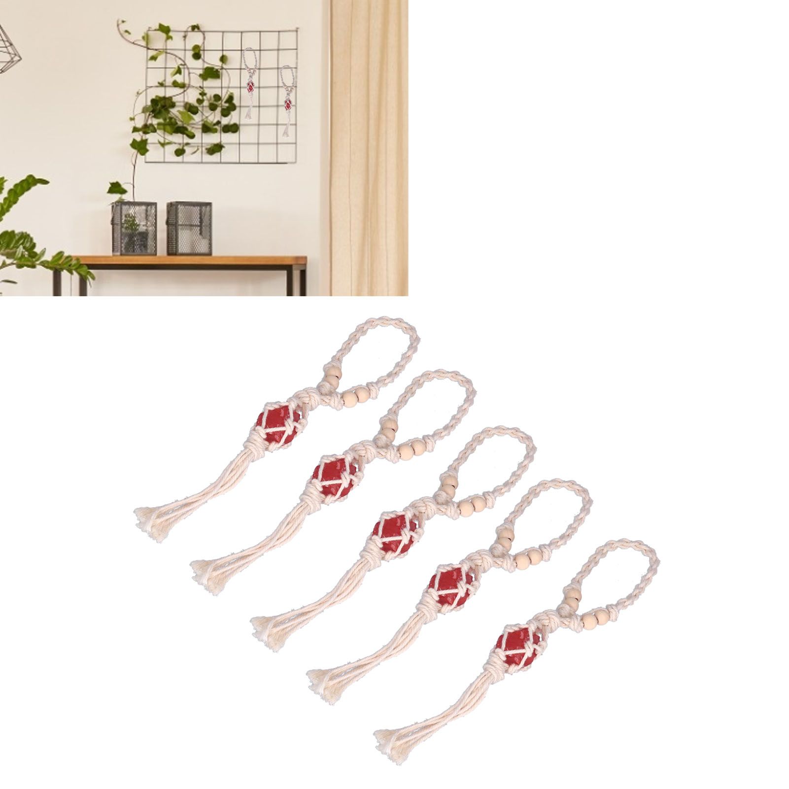 5pcs Necklace Cord Empty Stone Holder Rope Replacement Adjustable Quartz view 11