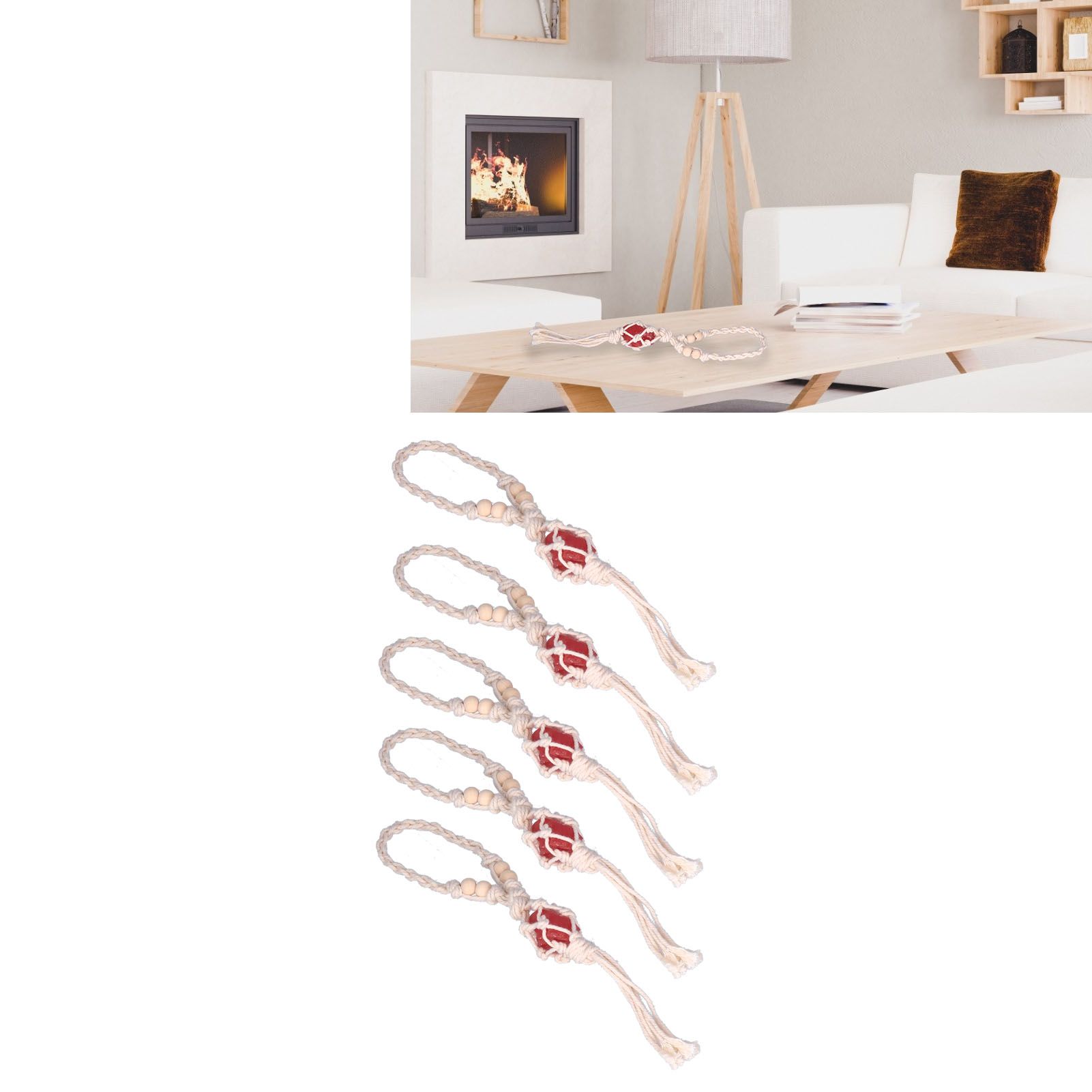 5pcs Necklace Cord Empty Stone Holder Rope Replacement Adjustable Quartz view 12