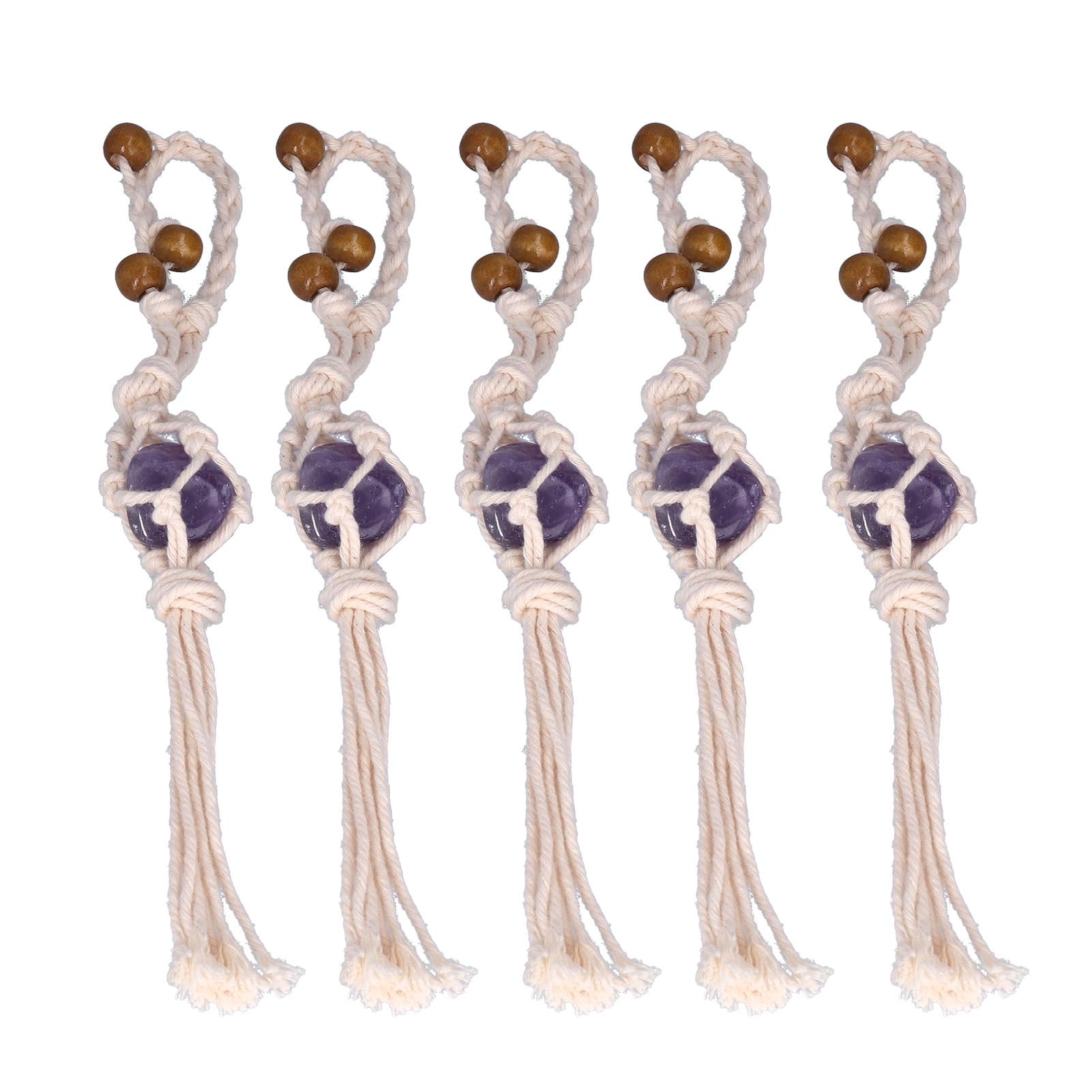 5pcs Necklace Cord Empty Stone Holder Rope Replacement Adjustable Quartz view 2
